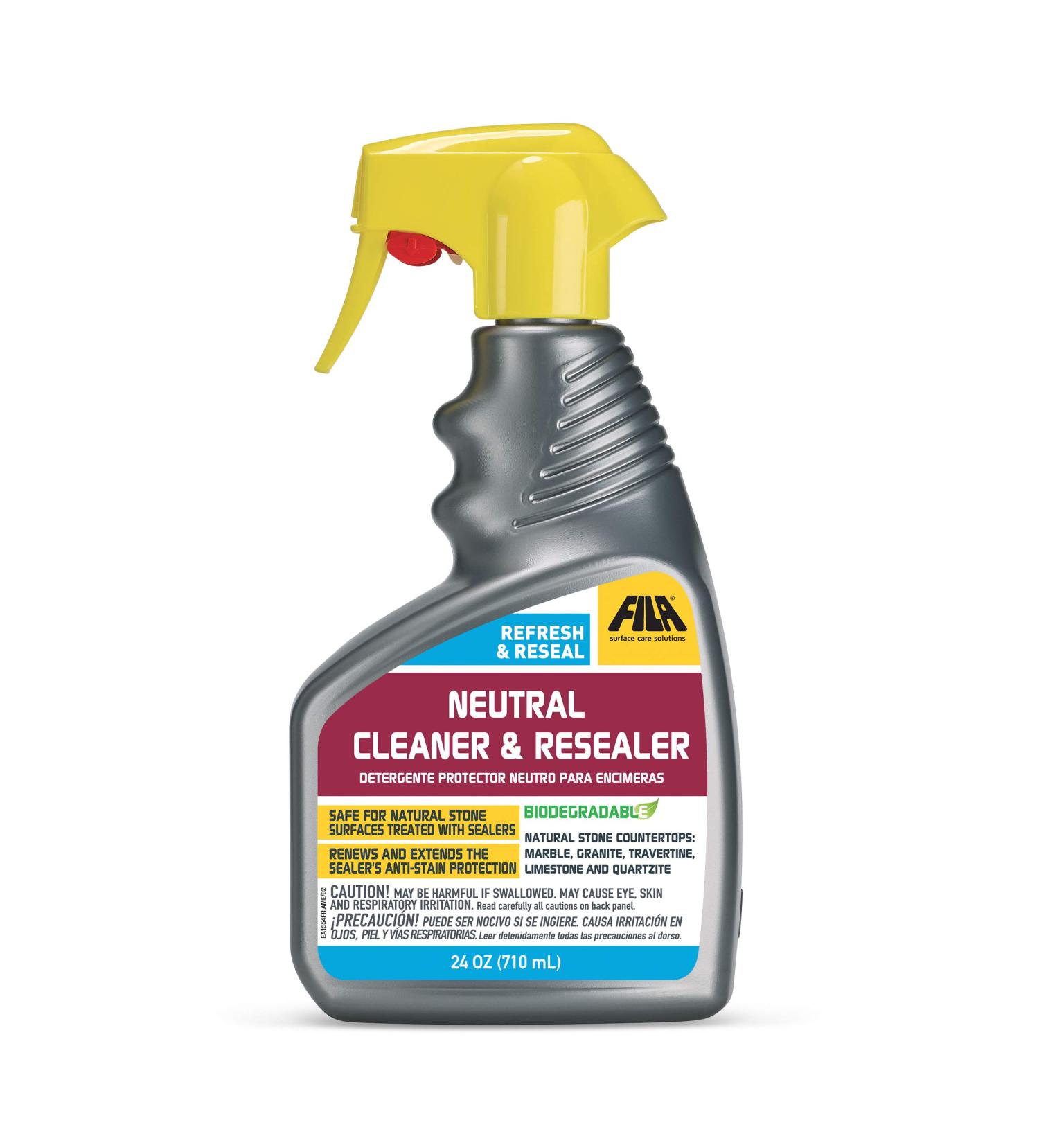 FILA Surface Care Solutions REFRESH & RESEAL Countertop Sealer 24 OZ - Marble Cleaner Sealer - Buy Online on GoSupps.com
