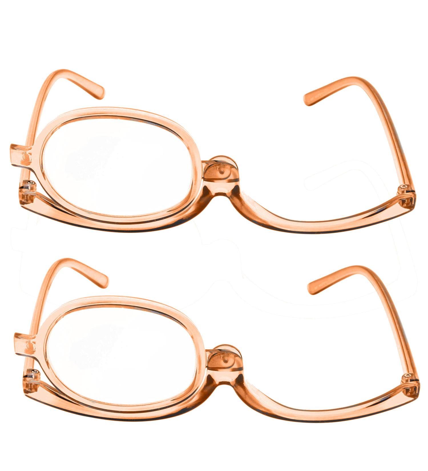 Buy 2 Pack Magnifying Makeup Glasses - Women's Cosmetic Reading Spectacles with Flip Over Lens +1.25 | International Shipping Available - Buy Online on GoSupps.com