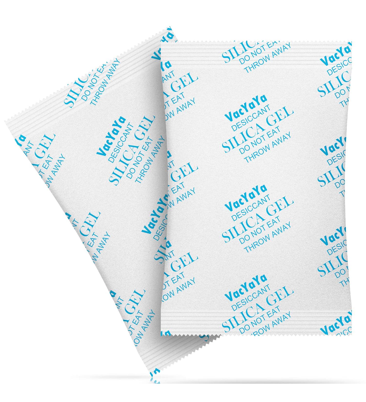 VACYAYA 100g Food Grade Moisture Absorber | Luxury Silica Gel Packs for Storage | 5-Pack Drying Medium - Buy Online on GoSupps.com