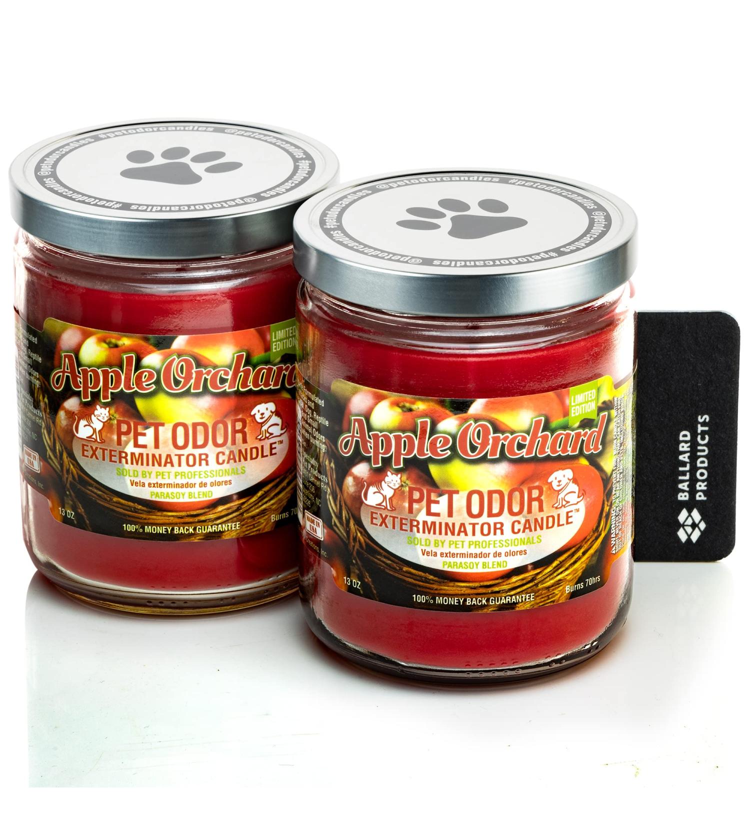 Apple Orchard Specialty Pet Odor Candle Pack of 2 Bundle with Air Freshener by Ballard Products - Buy Online on GoSupps.com