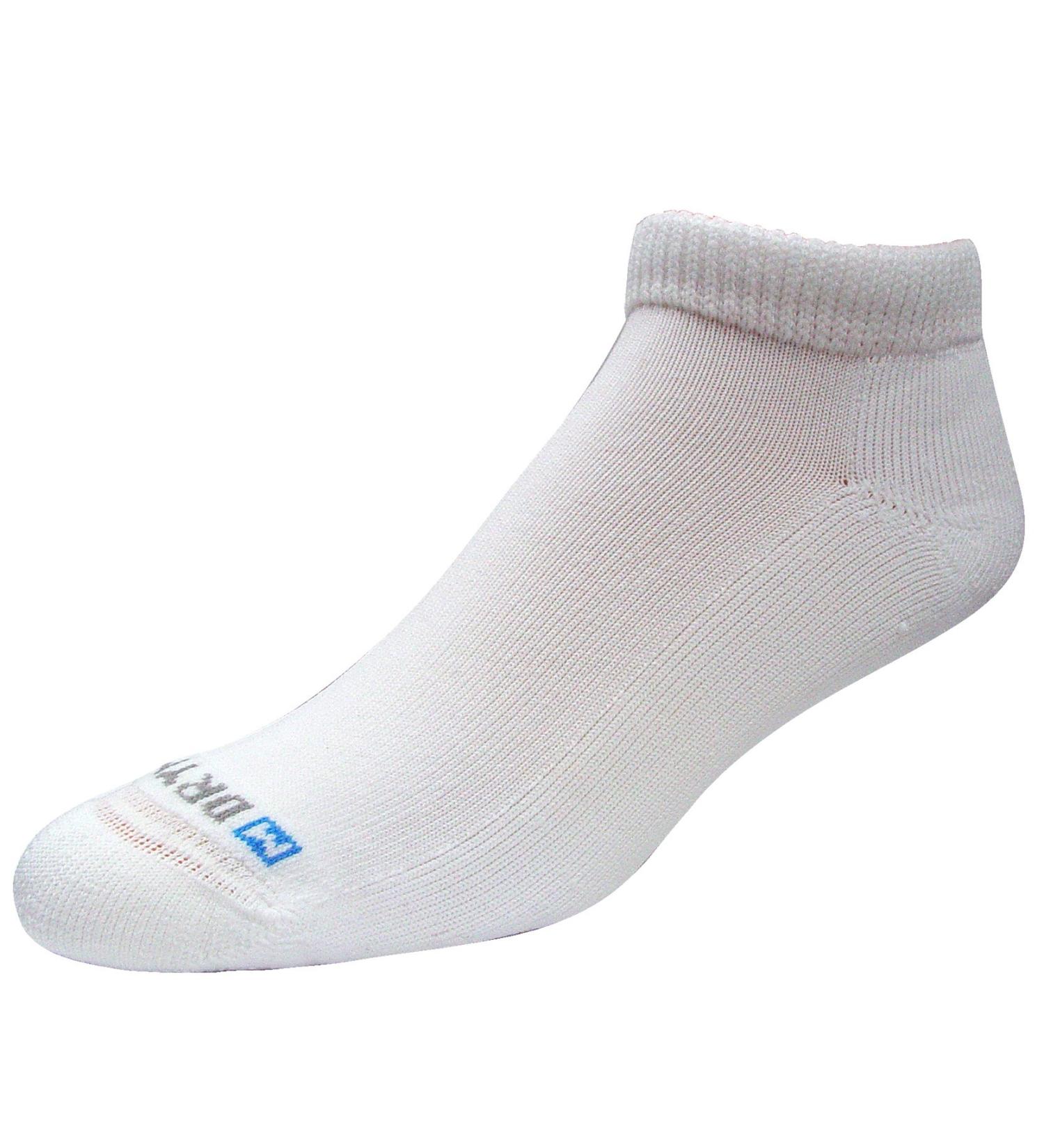 Drymax Diabetic Mini Crew Socks Small White
