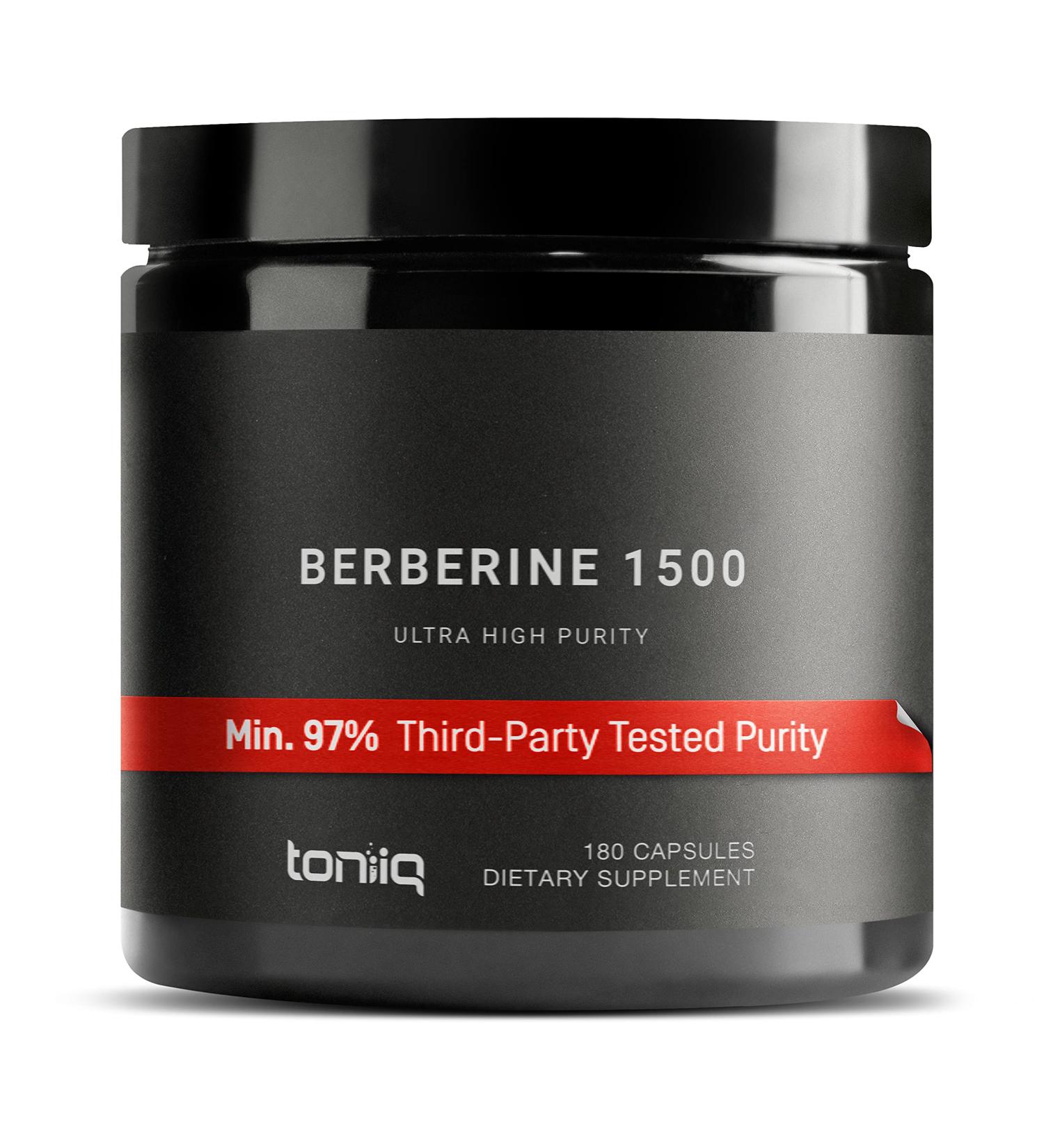 1500mg Berberine HCl from The Himalayas - 97% Pure & Bioavailable - Wild Harvested - 180 Veg Capsules - Buy Online on GoSupps.com
