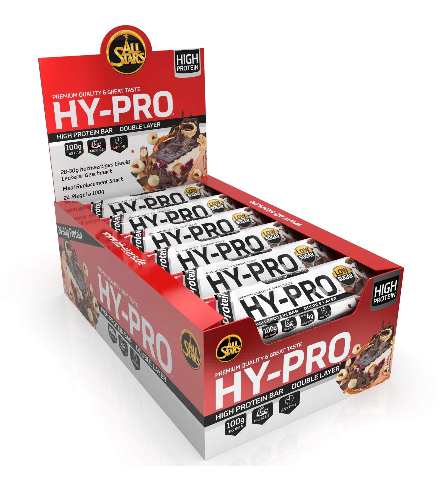 Buy All Stars Hy-Pro BIG BAR Double Chocolate - 24-Pack (24 x 100g) | International Shipping Available - Buy Online on GoSupps.com