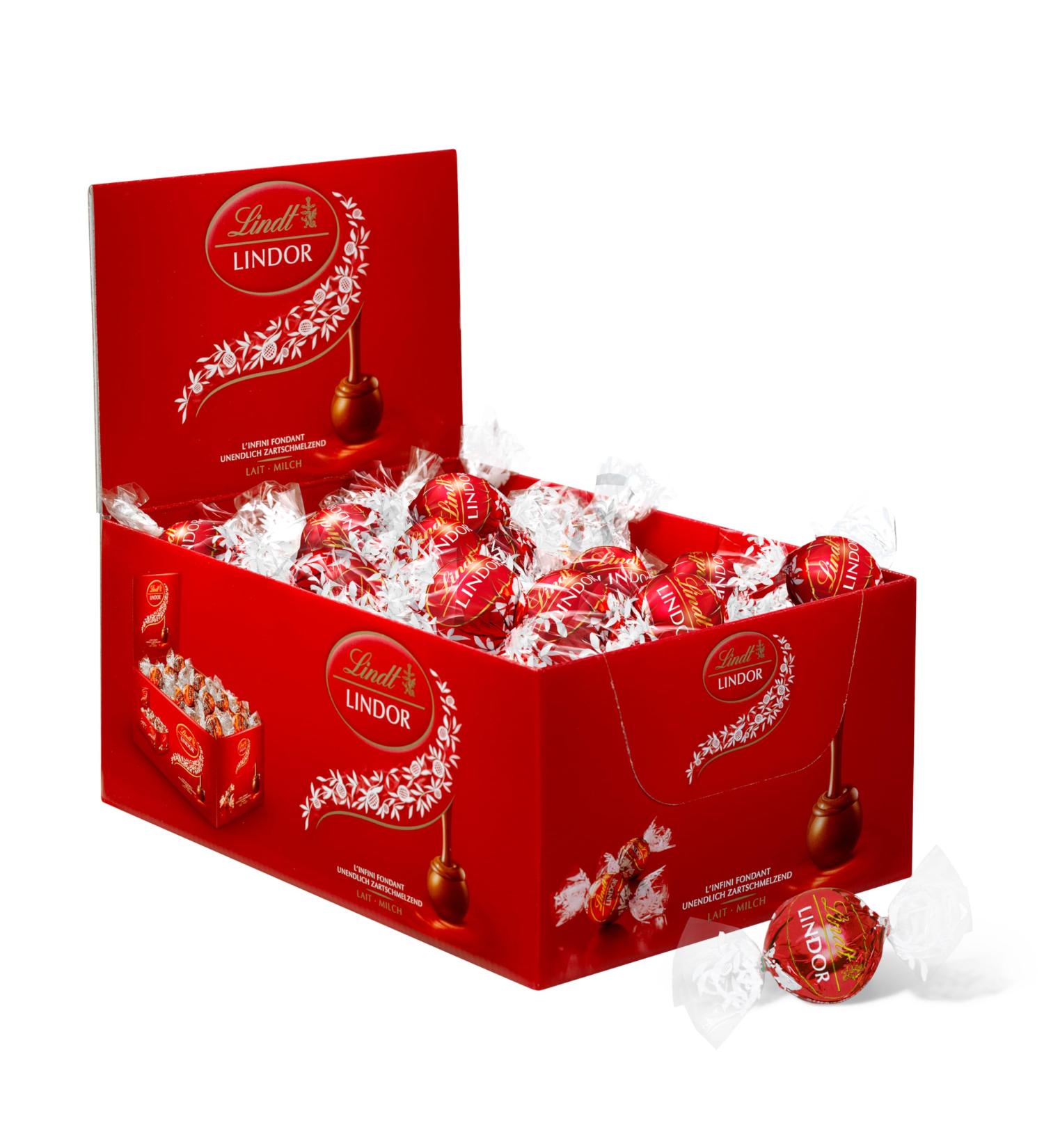 Lindt - LINDOR Display - Milk Chocolate - Heart Fondant 750g - Buy Online on GoSupps.com