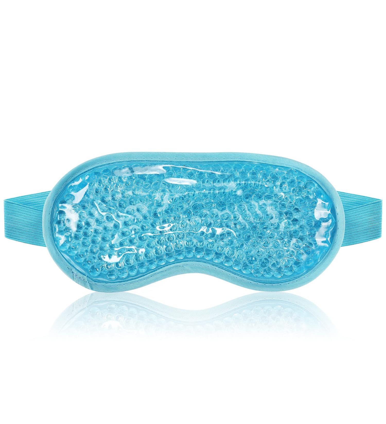 KOLTECH Cooling Gel Eye Mask - Reusable Hot Cold Pack for Stress Relief & Eye Care (Blue) - Buy Online on GoSupps.com
