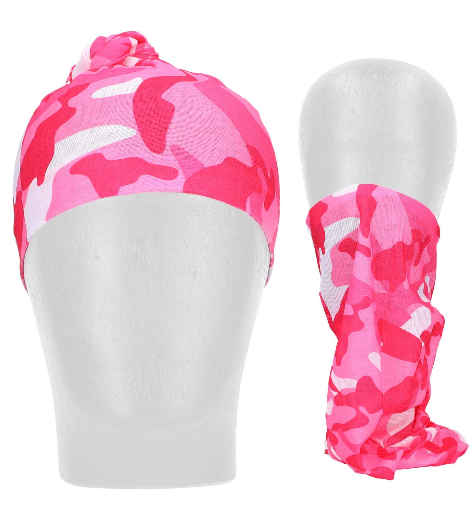 Mumbi 30574 Camouflage Pink Mouth & Nose Cover | Stylish Face Mask for Women | International Shipping Available - Buy Online on GoSupps.com