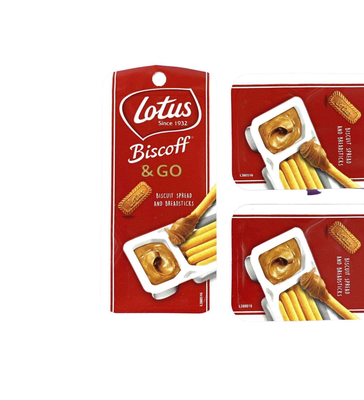 6 x Lotus Biscoff & GO - Dip Breadsticks Crunchy Spread Caramelised Biscuit: