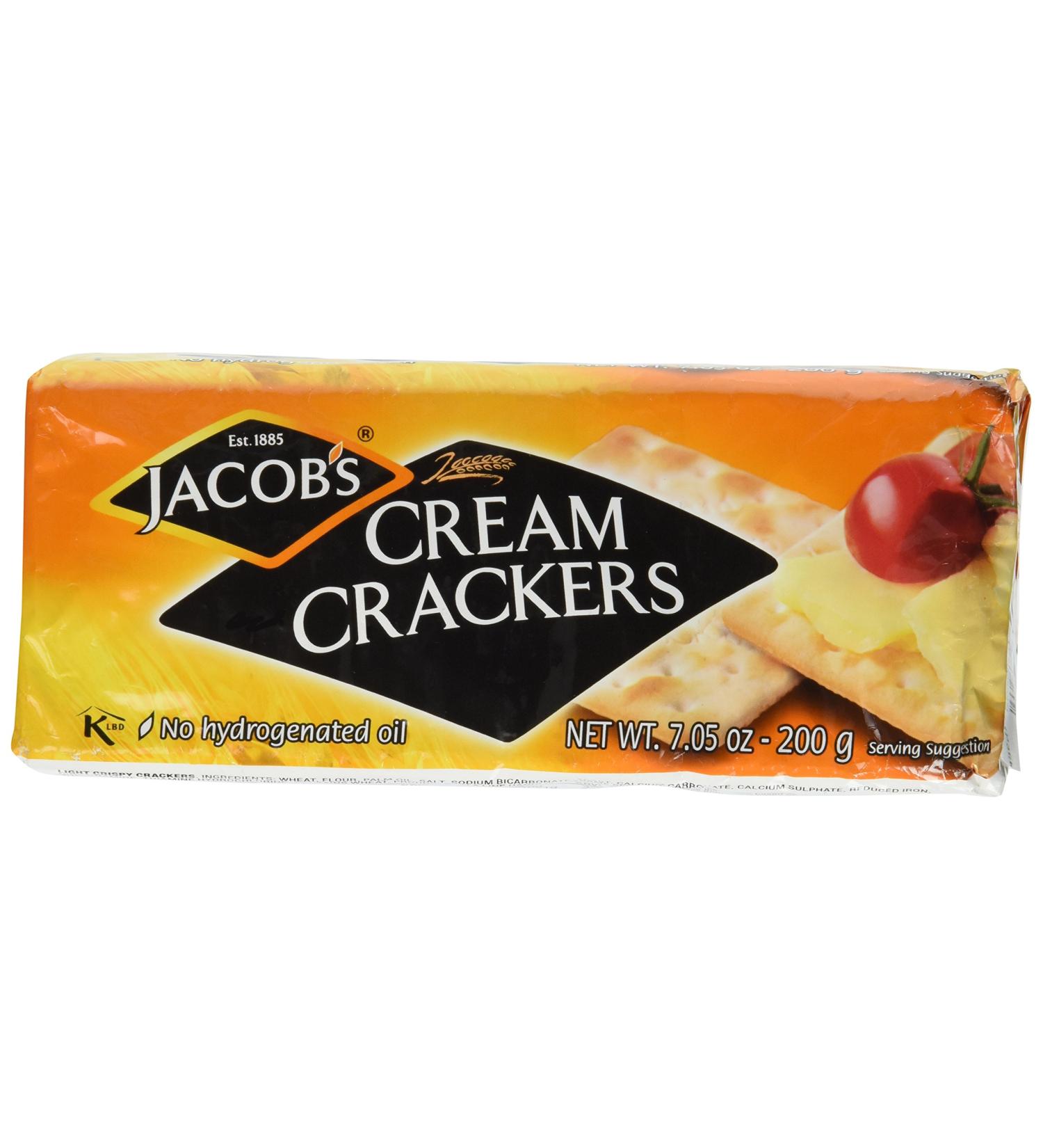 Jacob's Cream Crackers 7.05 Oz,Pack of 4