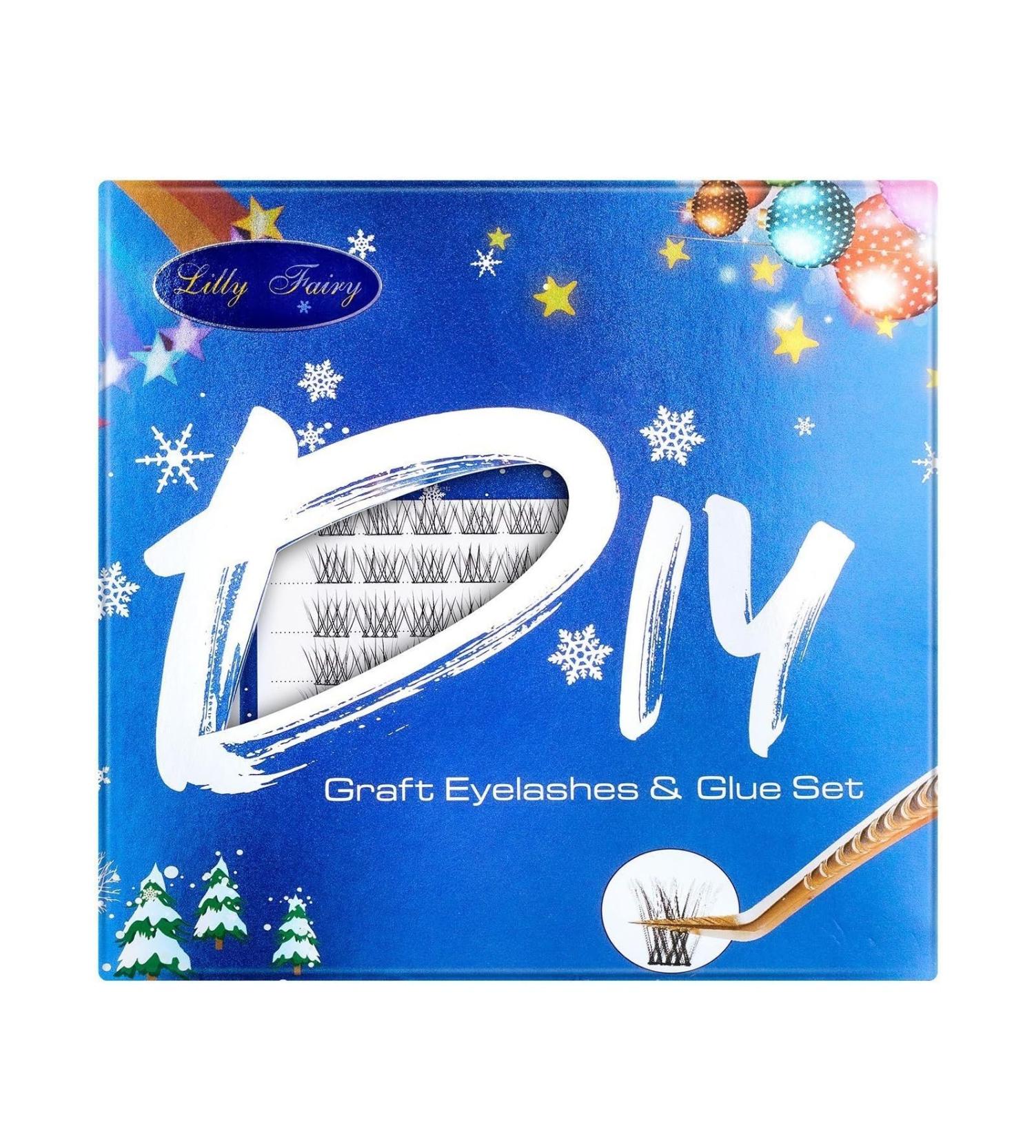 False eyelashes set mascara eyelash glue set for beginners reusable(12) - Buy Online on GoSupps.com