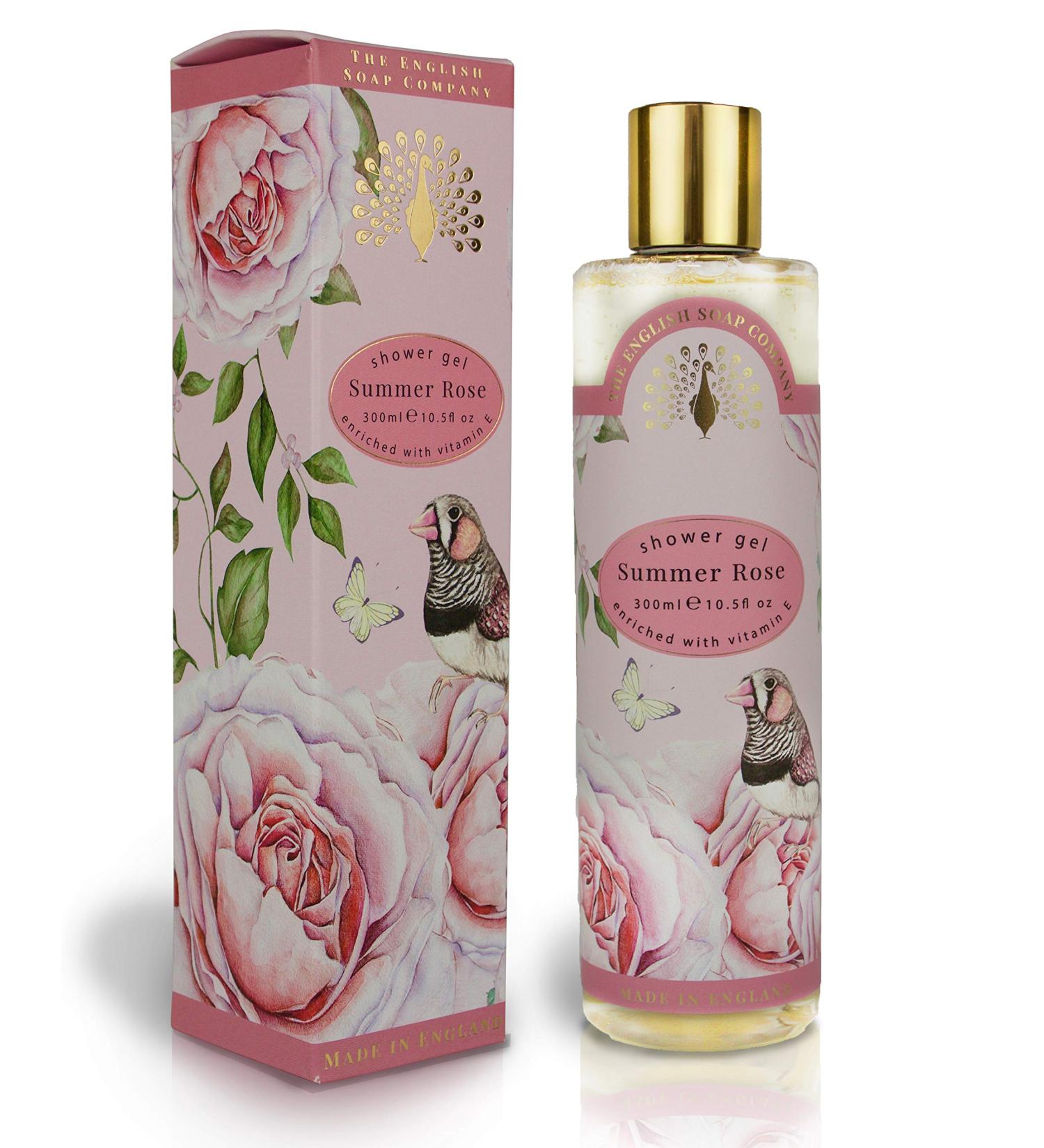 The English Soap Company Summer Rose Shower Gel 300mls - Buy Online on GoSupps.com