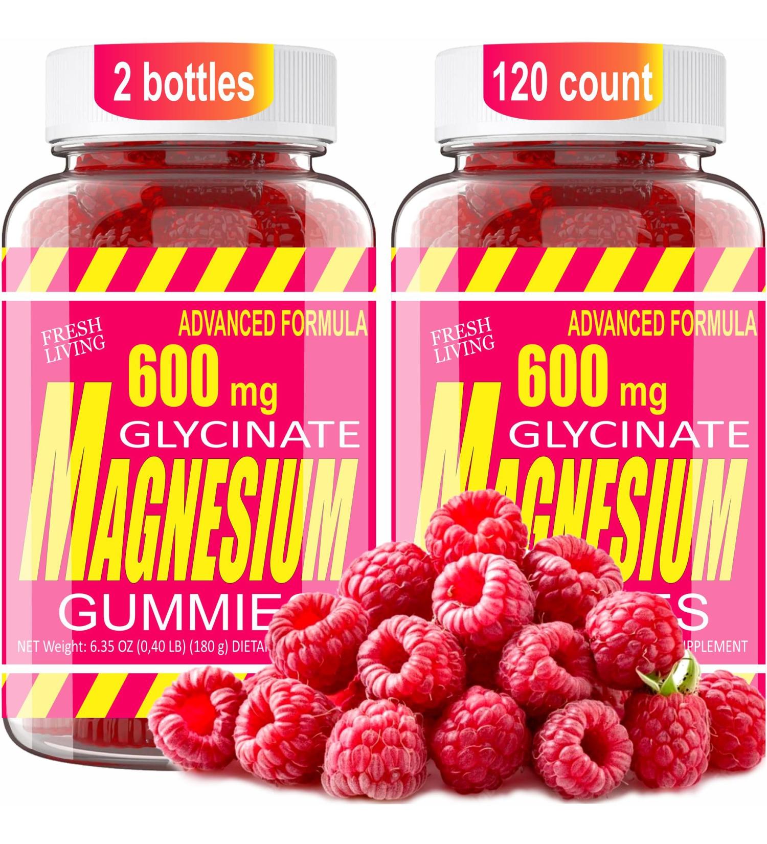 Magnesium Glycinate 400mg Gummies Complex with L-Threonate Ashwagandha Vitamin D & B6 CoQ10 Potassium Calcium Stress Relief Sleep Gummies for Women & Men 120 CT for 4 Months Supply - Buy Online on GoSupps.com