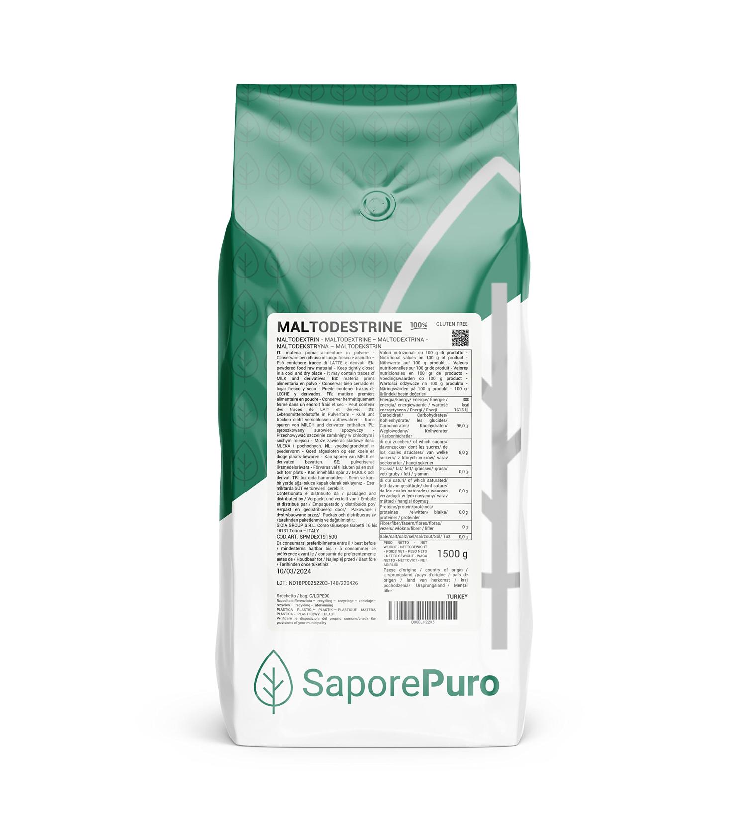 Saporepuro Maltodextrin 19-1500 Gr