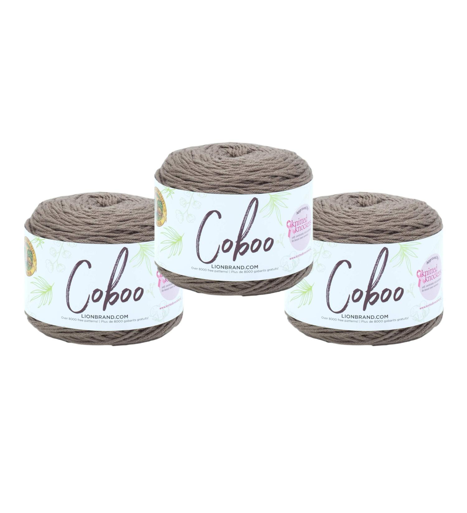 Lion Brand Yarn Coboo Bamboo Yarn - 3 Pack Taupe | Soft and Eco-friendly Yarn - Buy Online on GoSupps.com