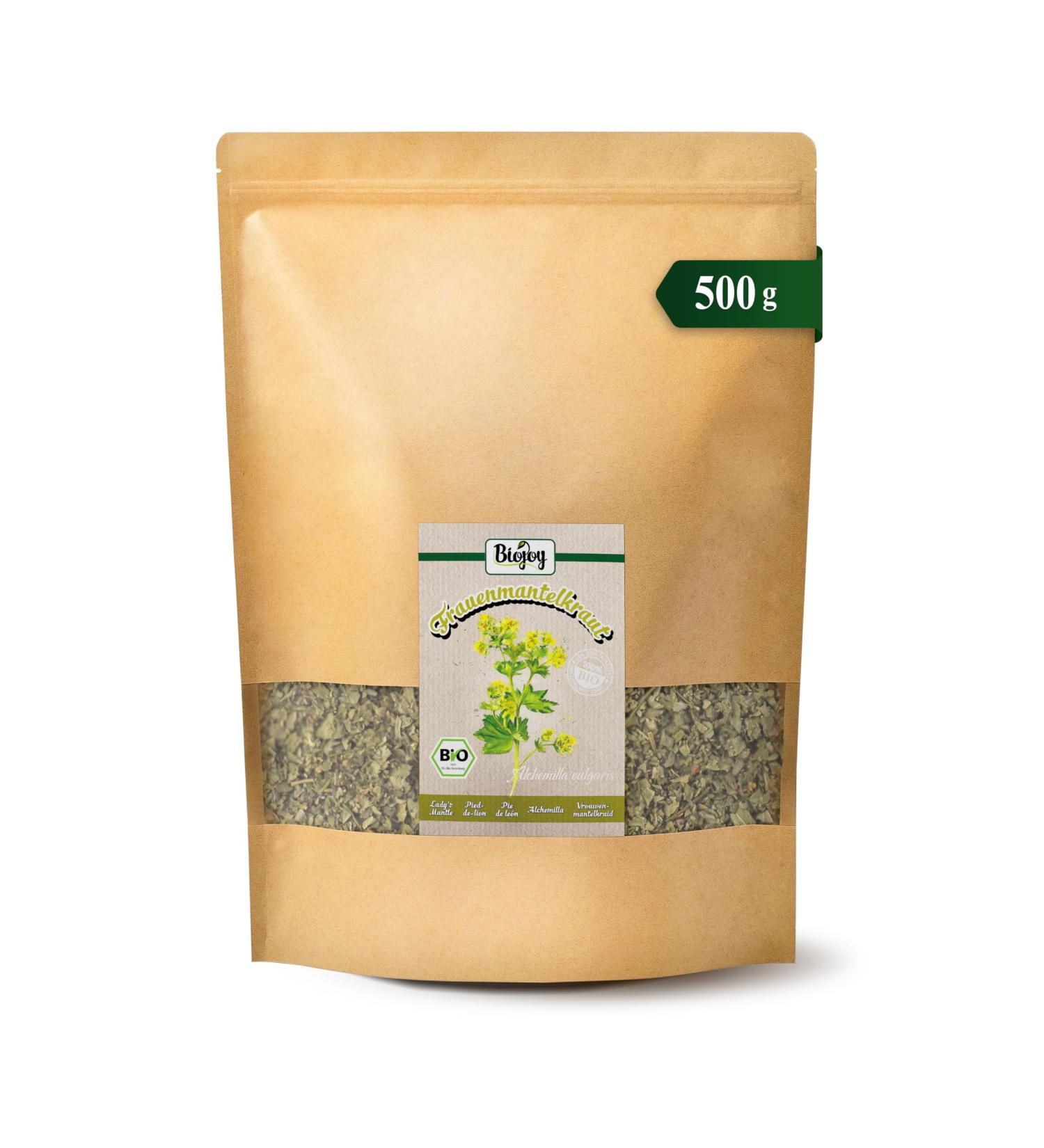  Biojoy Biojoy Organic Alchemilla Herbal Tea (500 g) dried and cut (Alchemilla vulgaris) - Buy Online on GoSupps.com