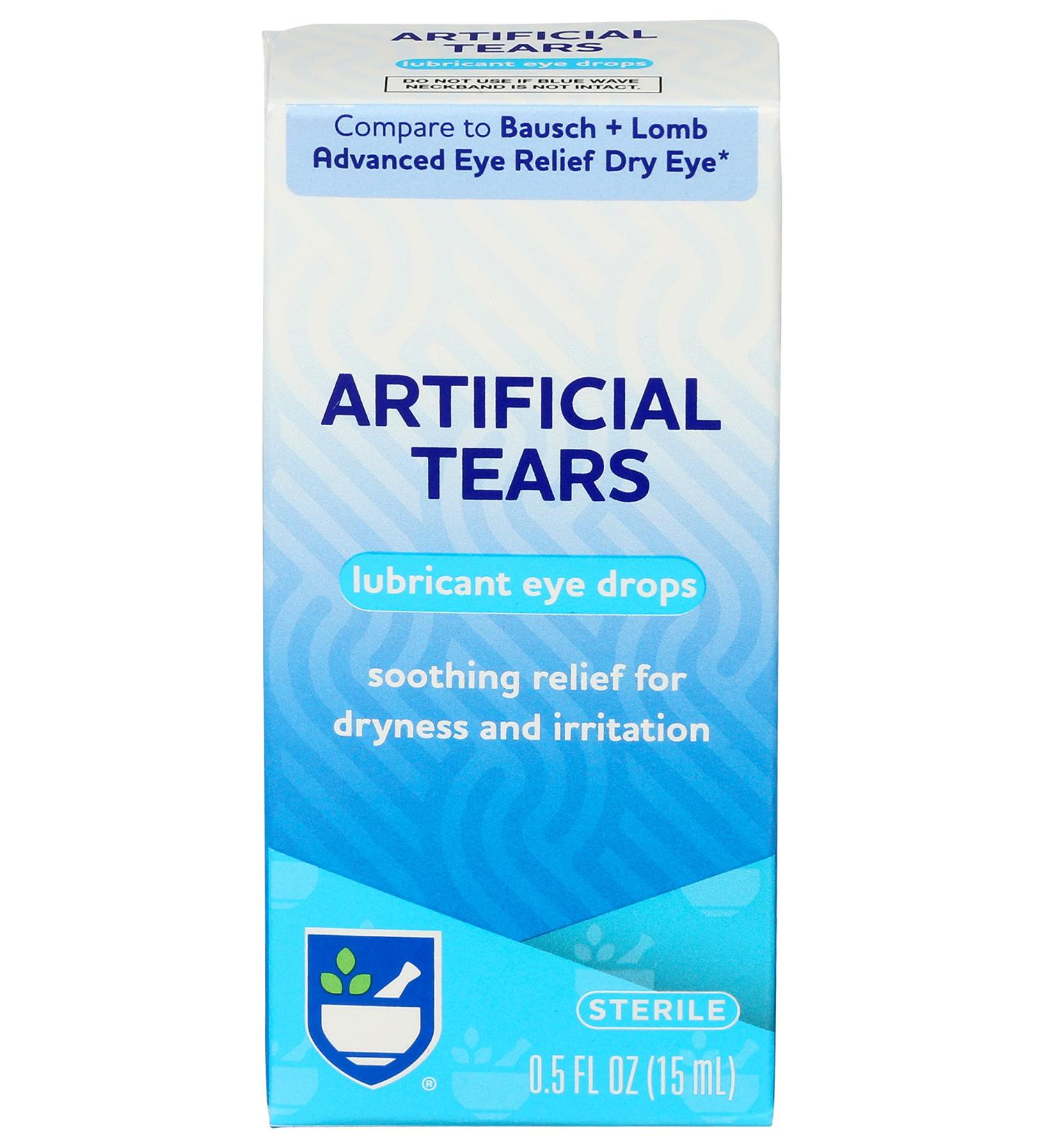 Rite Aid Pharmacy Artificial Tears Sterile 0.5 fl oz - Lubricating Eye Drops - Buy Online on GoSupps.com