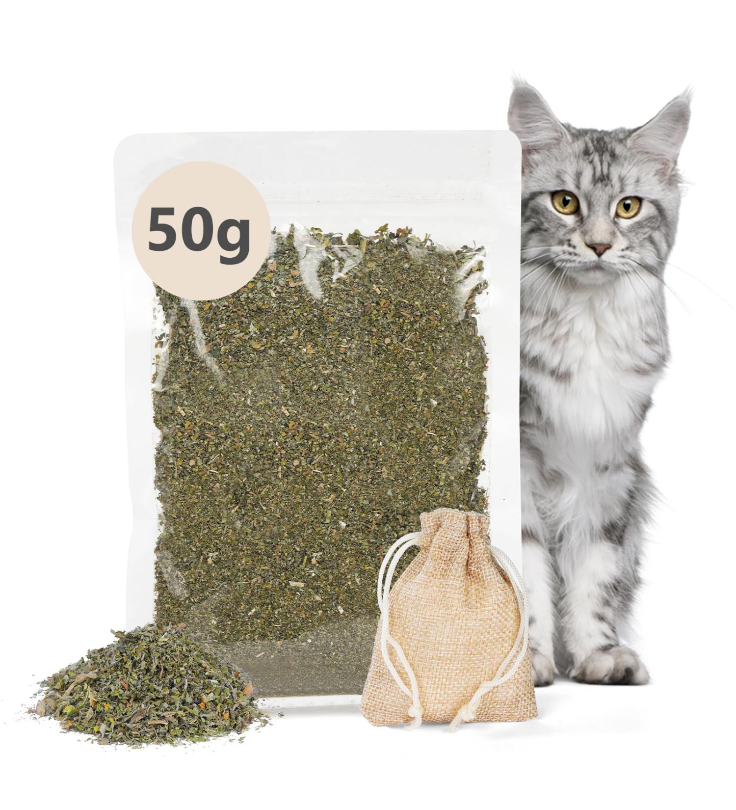 Osdue 100% Natural Catnip - Fillable Bags for Cat Toys Training & Games (50g) | Premium Catnip Mix for Scratching Trees & Beds - Buy Online on GoSupps.com
