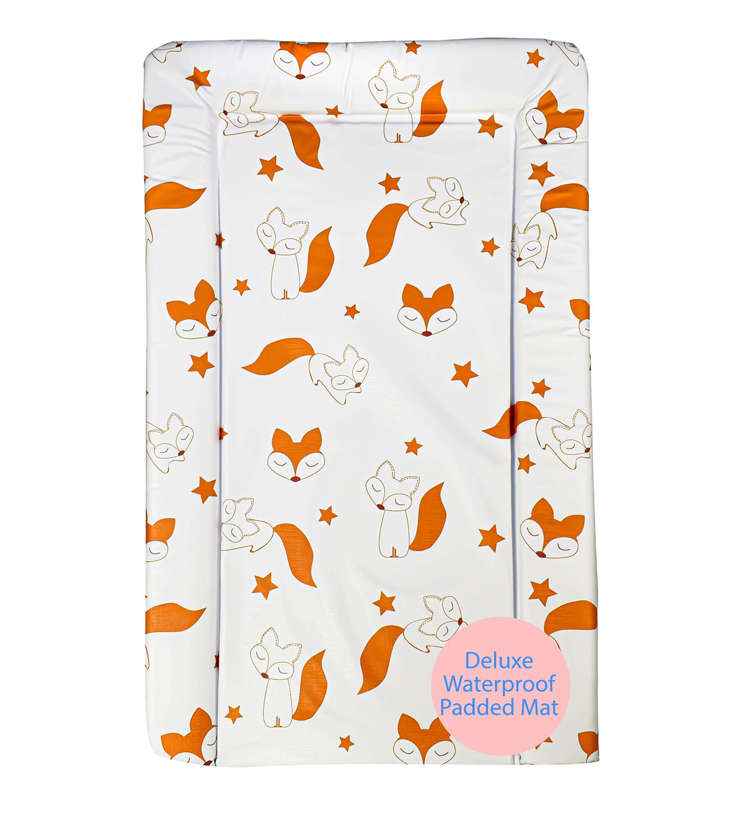 Callowesse Baby Changing Mat 79x47cm | Waterproof, Portable, Foldable | Red Foxes Design - Buy Online on GoSupps.com