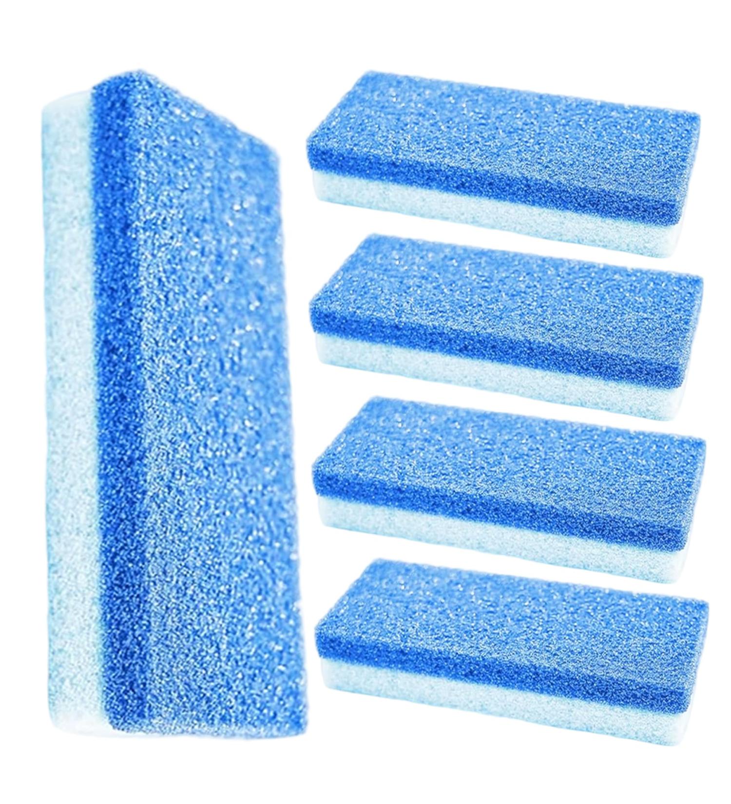Lot de 5 pierres ponces pour liminer les callosit s des pieds outil de p dicure double face pour une exfoliation rapide et douce des talons fendill s bleu Bleue - Buy Online on GoSupps.com