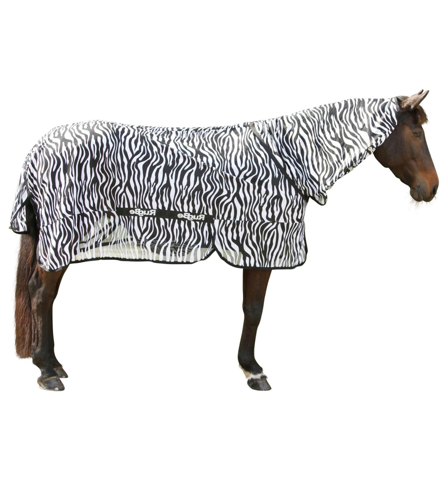 KERBL RugBe Zebra Fly Rug Eczema Blanket for Horses 155cm with Neck Part | Premium International Shipping - Buy Online on GoSupps.com