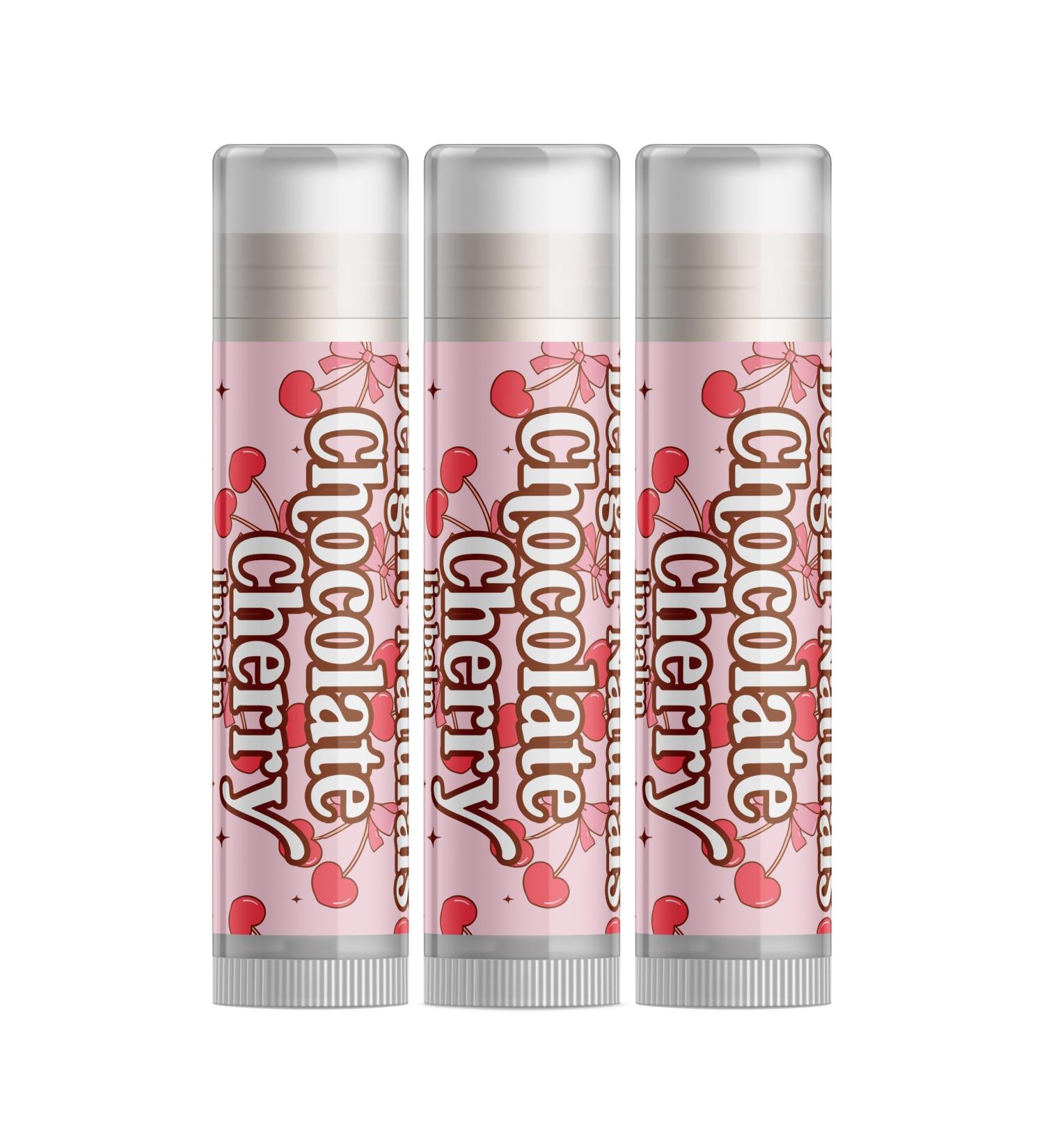 Delight Naturals Valentines Day Lip Balm - Chocolate Cherry - Set of Three - Buy Online on GoSupps.com