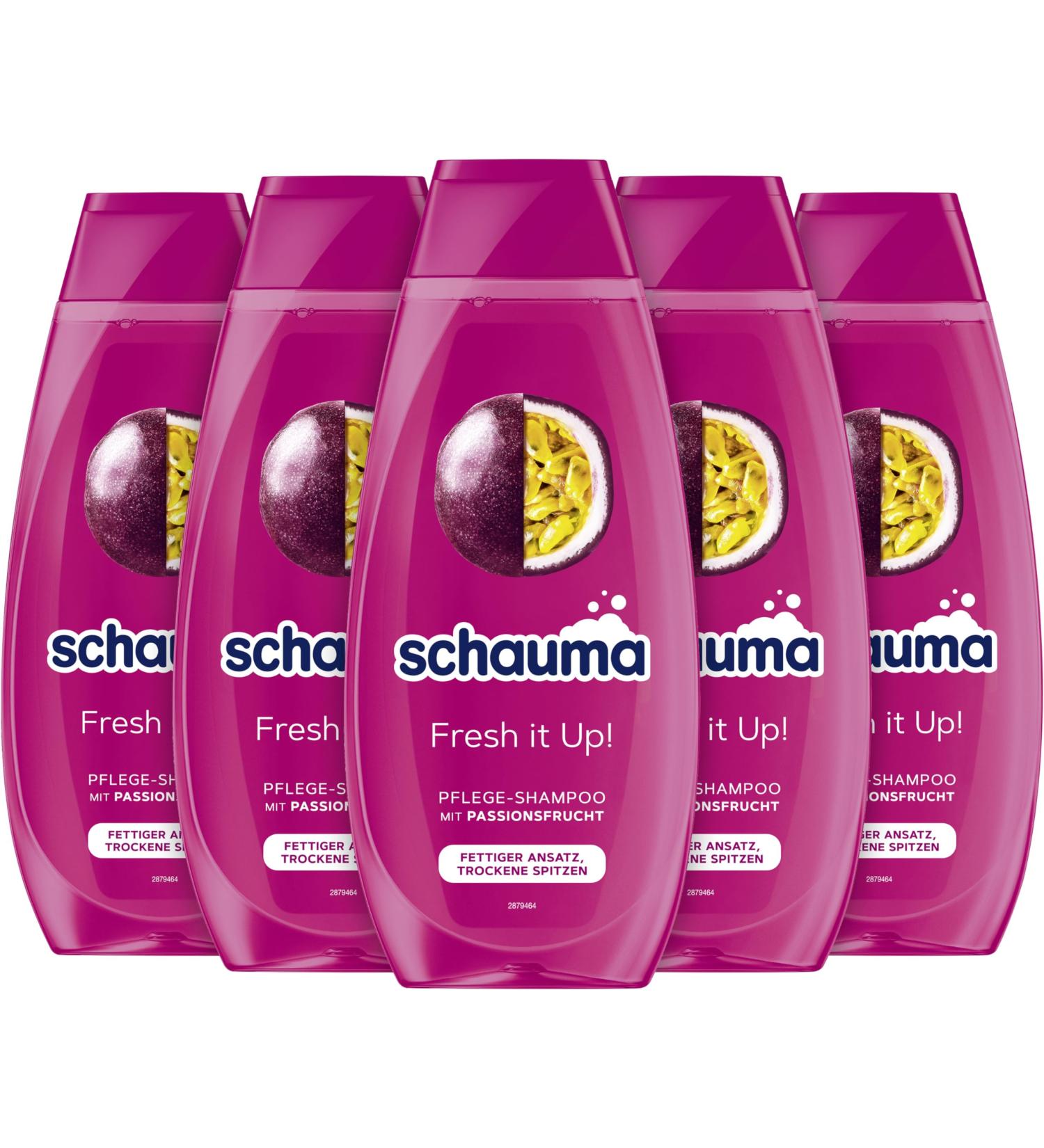  Schauma Schauma Schwarzkopf Fresh It Up! Passion Fruit Shampoo for Oily Roots and Dry Ends 5 x 400 ml - Buy Online on GoSupps.com