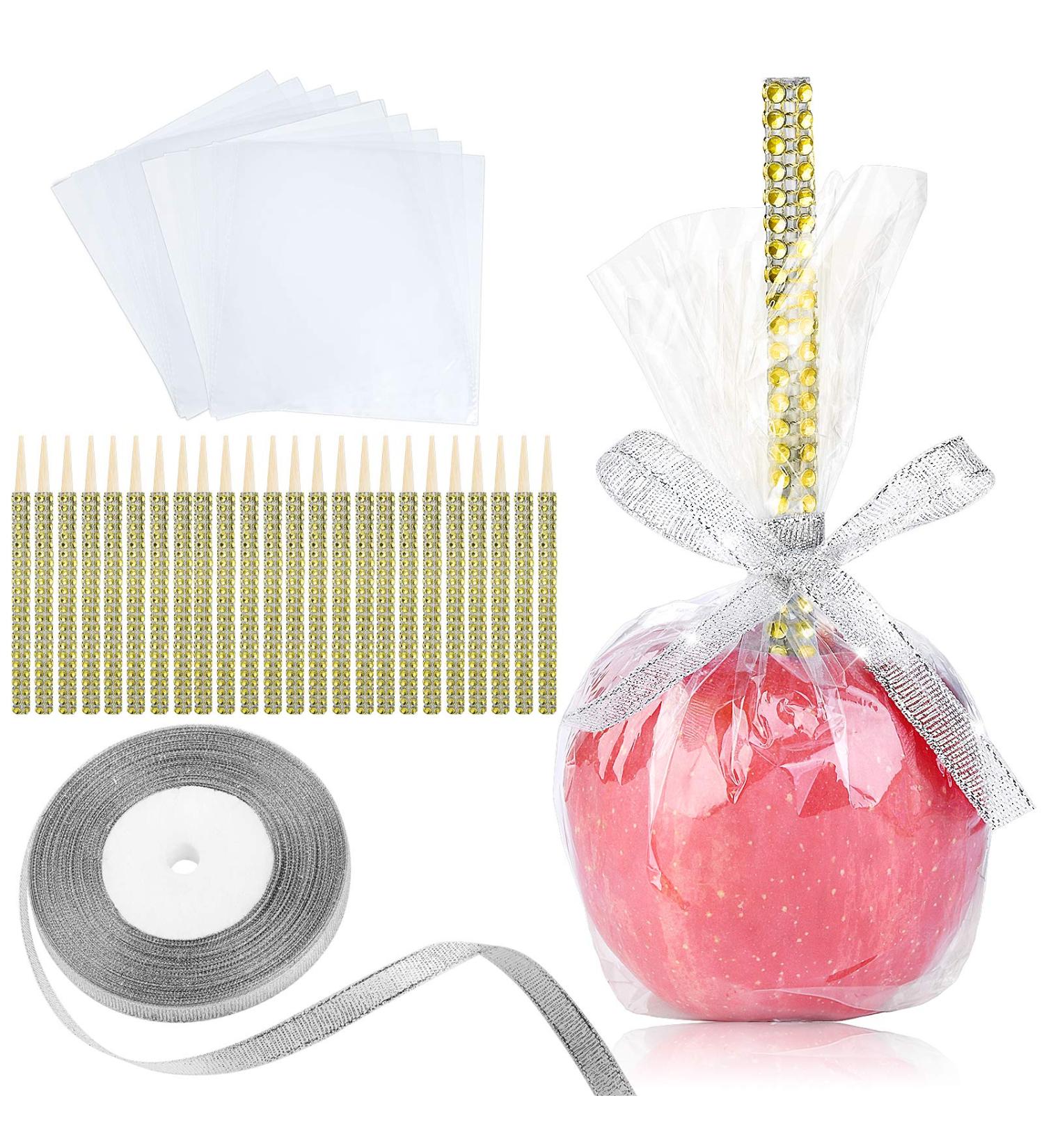 Bling Bamboo Sticks for Candy Apples and Treats 24-Pack (Gold) - Buy Online on GoSupps.com
