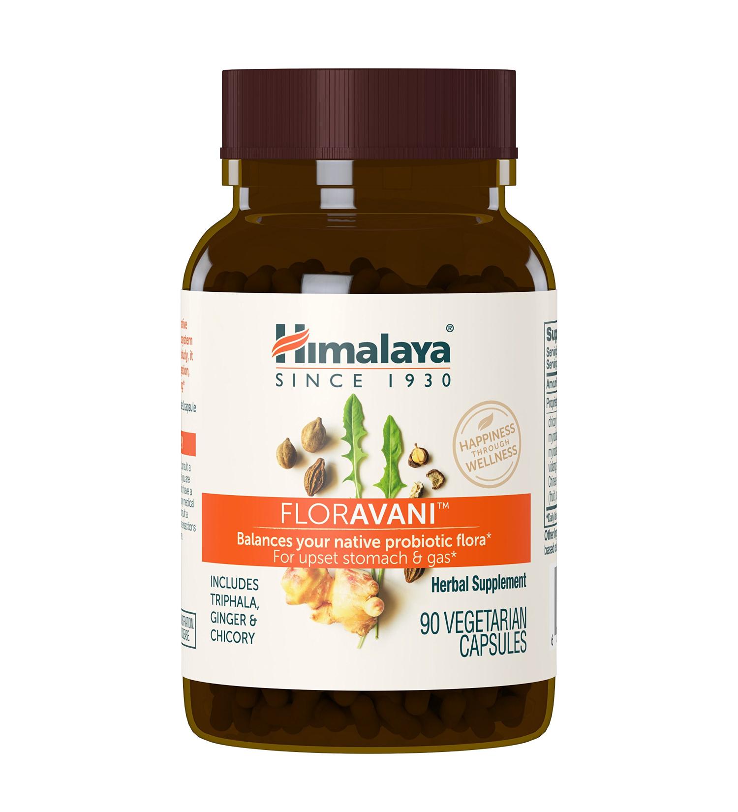 Himalaya FlorAvani - 90 Vegetarian Capsules for Digestive Health - Buy Online on GoSupps.com