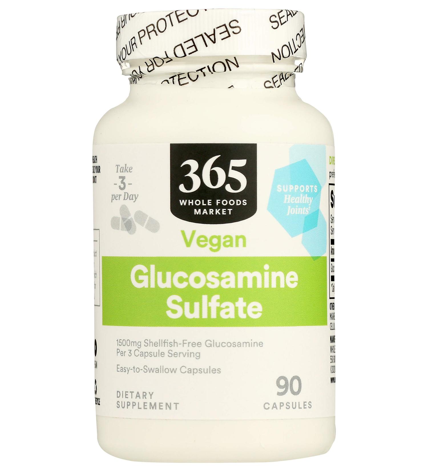 Whole Foods Market Glucosamine Sulfate 1500mg - 90 Veg Capsules - Buy Online on GoSupps.com
