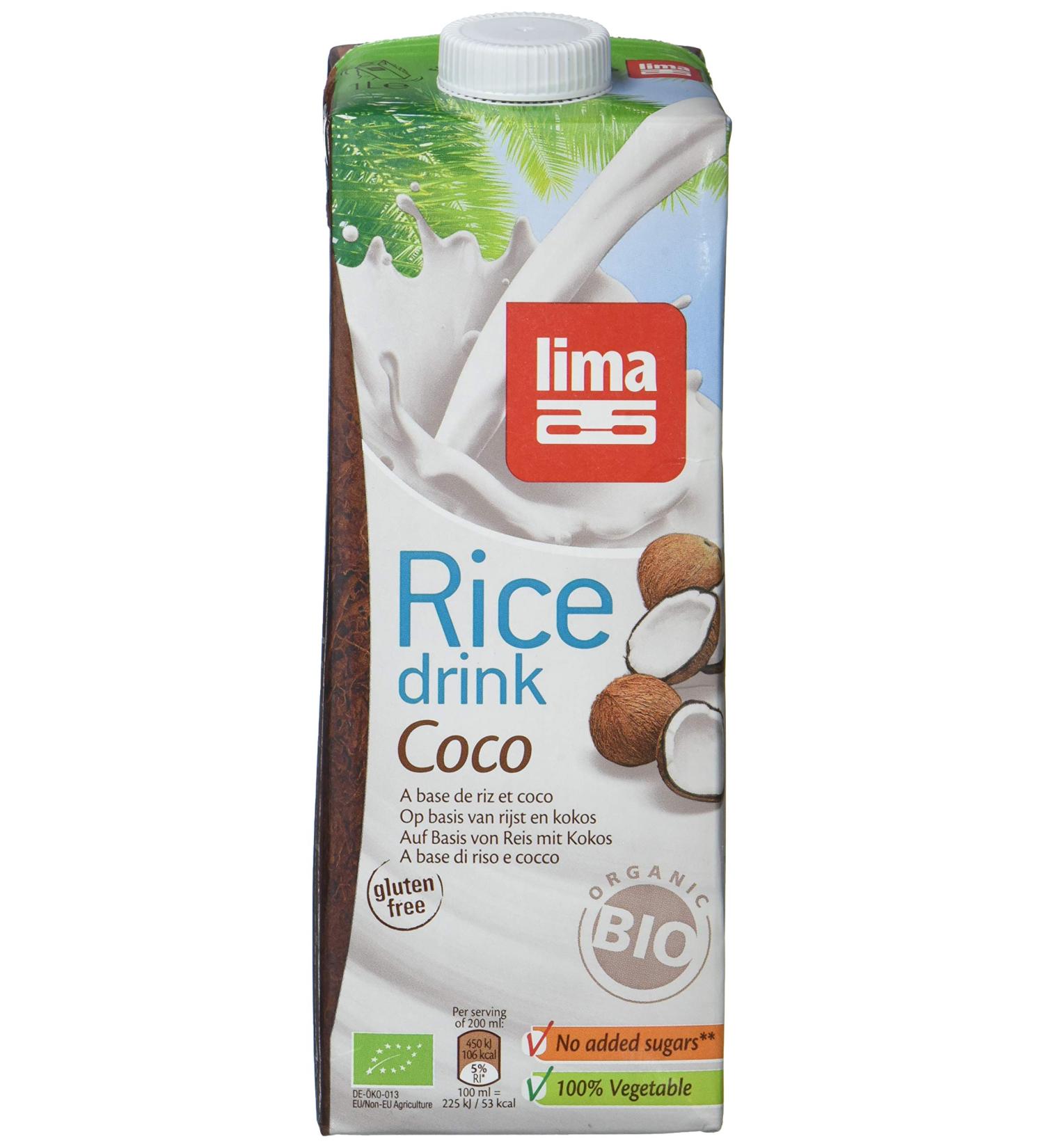 LIMA Rice Drink Coco - Pack of 6 (6 x 1 kg) | Dairy-Free Vegan Beverage | International Shipping Available - Buy Online on GoSupps.com