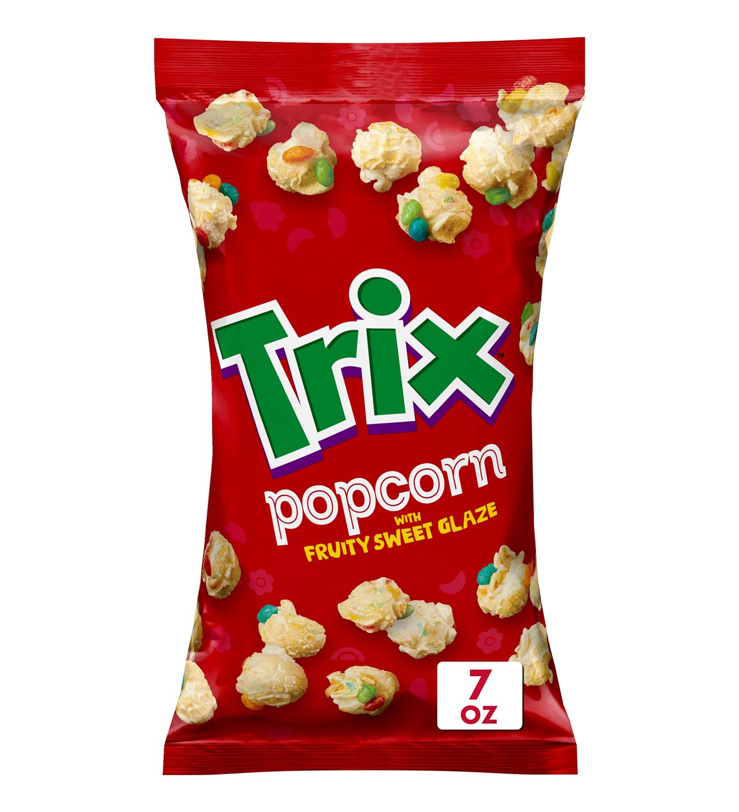Trix Popcorn Snack with Fruity Sweet Glaze - 7 oz Snack Bag - Buy Online on GoSupps.com