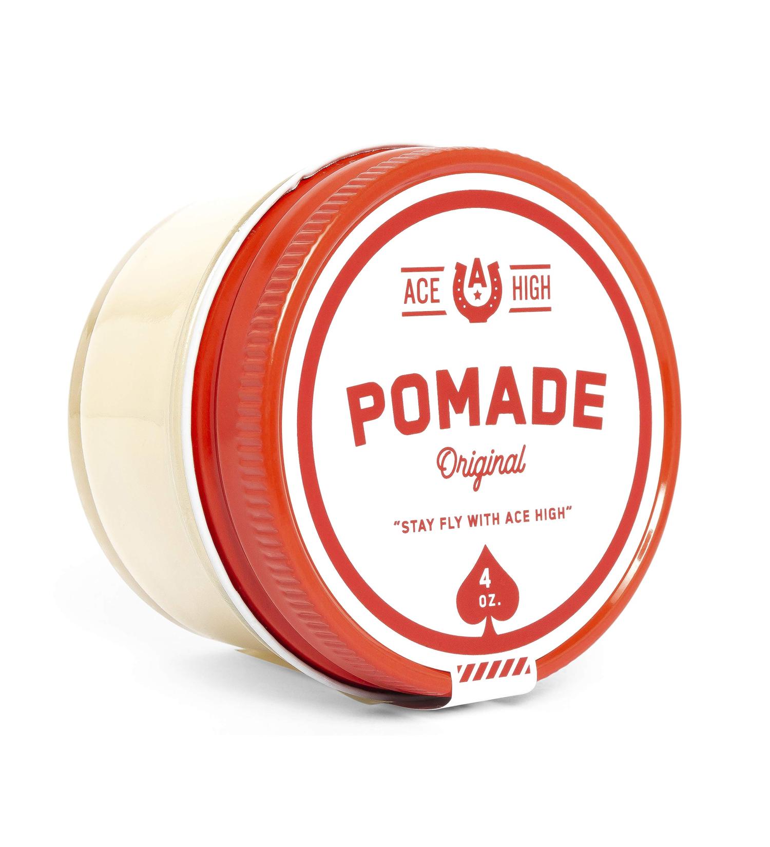 Ace High Pomade - Strong Hold, Natural Shine, Water Based (4oz) | Hand Crafted - Buy Online on GoSupps.com