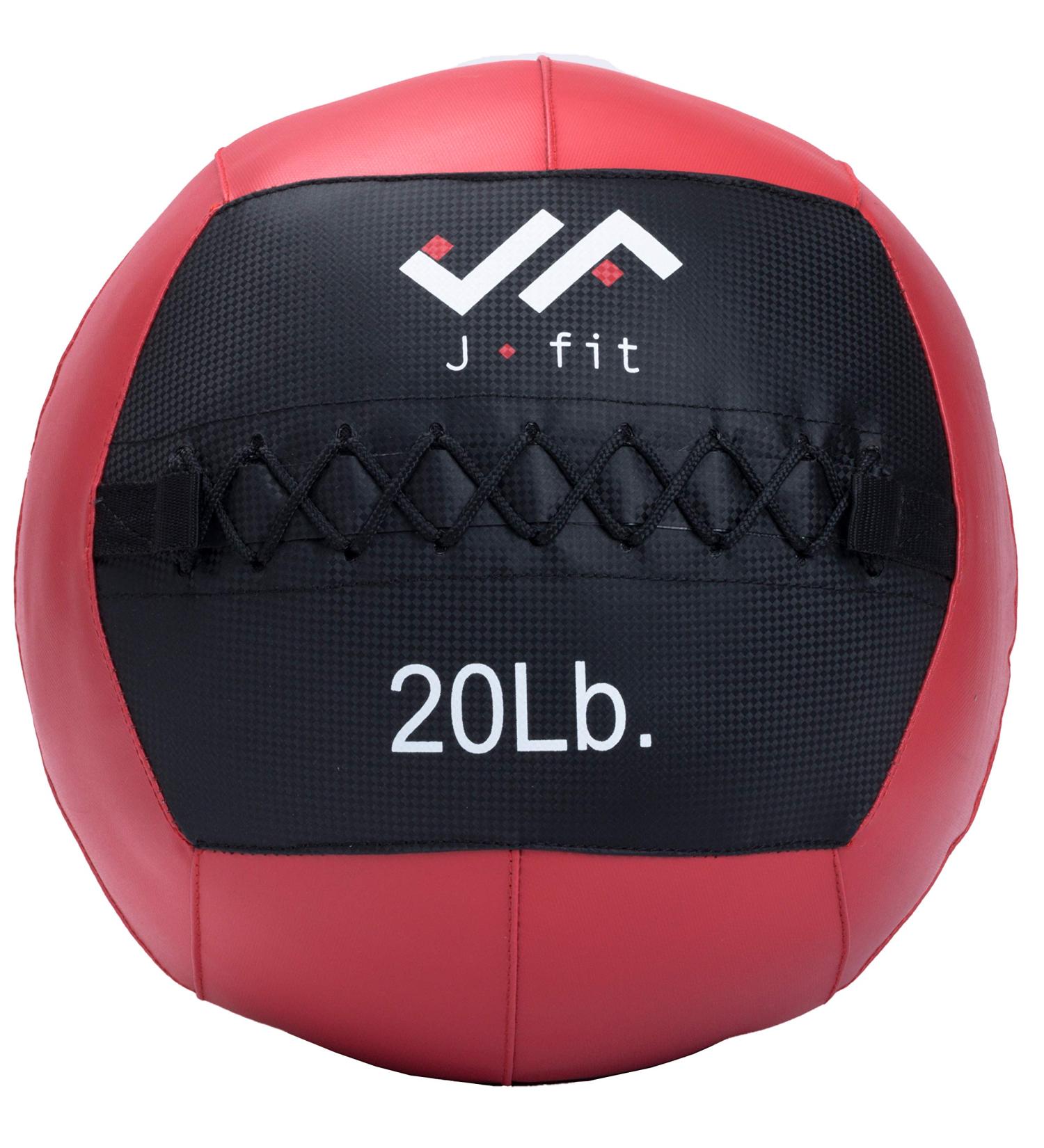 JFIT Wall Medicine Ball - 20lb - Durable Wall Ball for Exercise & Core Strength - Buy Online on GoSupps.com