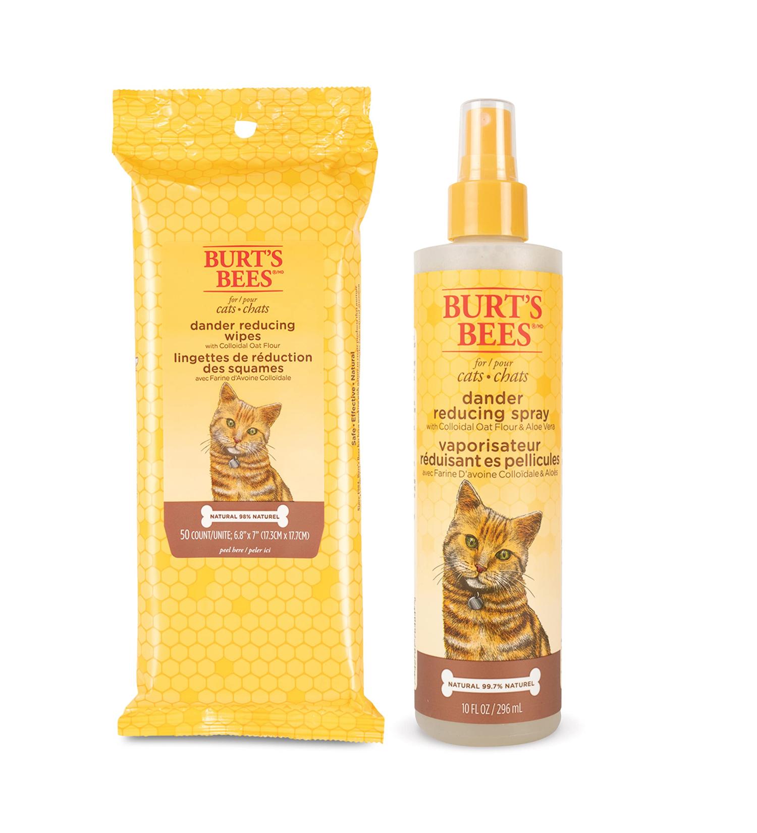 Burt's Bees Dander Reducing Wipes for Cats | Colloidal Oat Flour | 50 Count - Buy Online on GoSupps.com