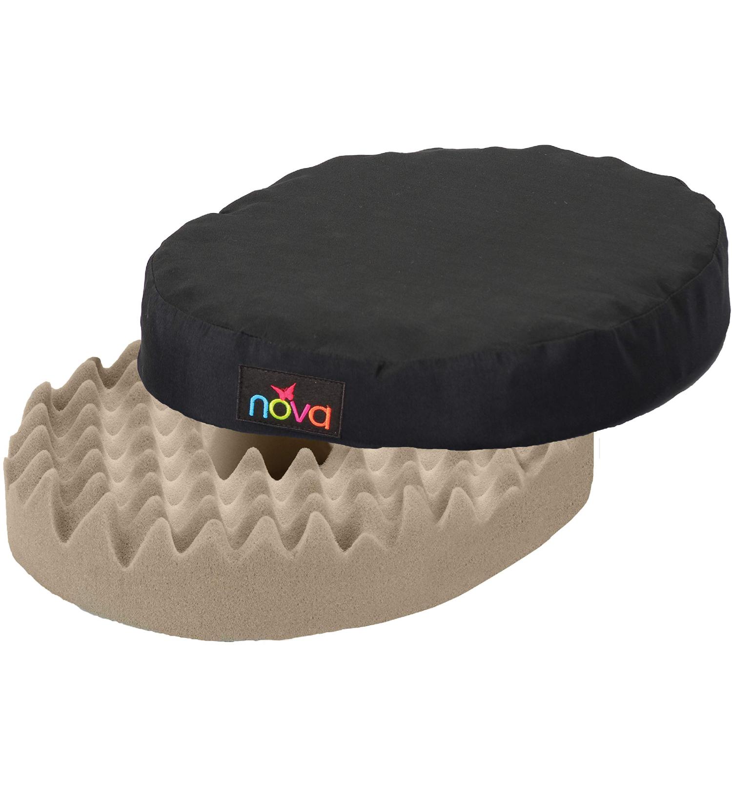 Buy NOVA Medical Donut Pillow Seat Cushion - Convoluted Foam Travel Ring Removable Washable Cover | Best for Comfort & Support - Buy Online on GoSupps.com
