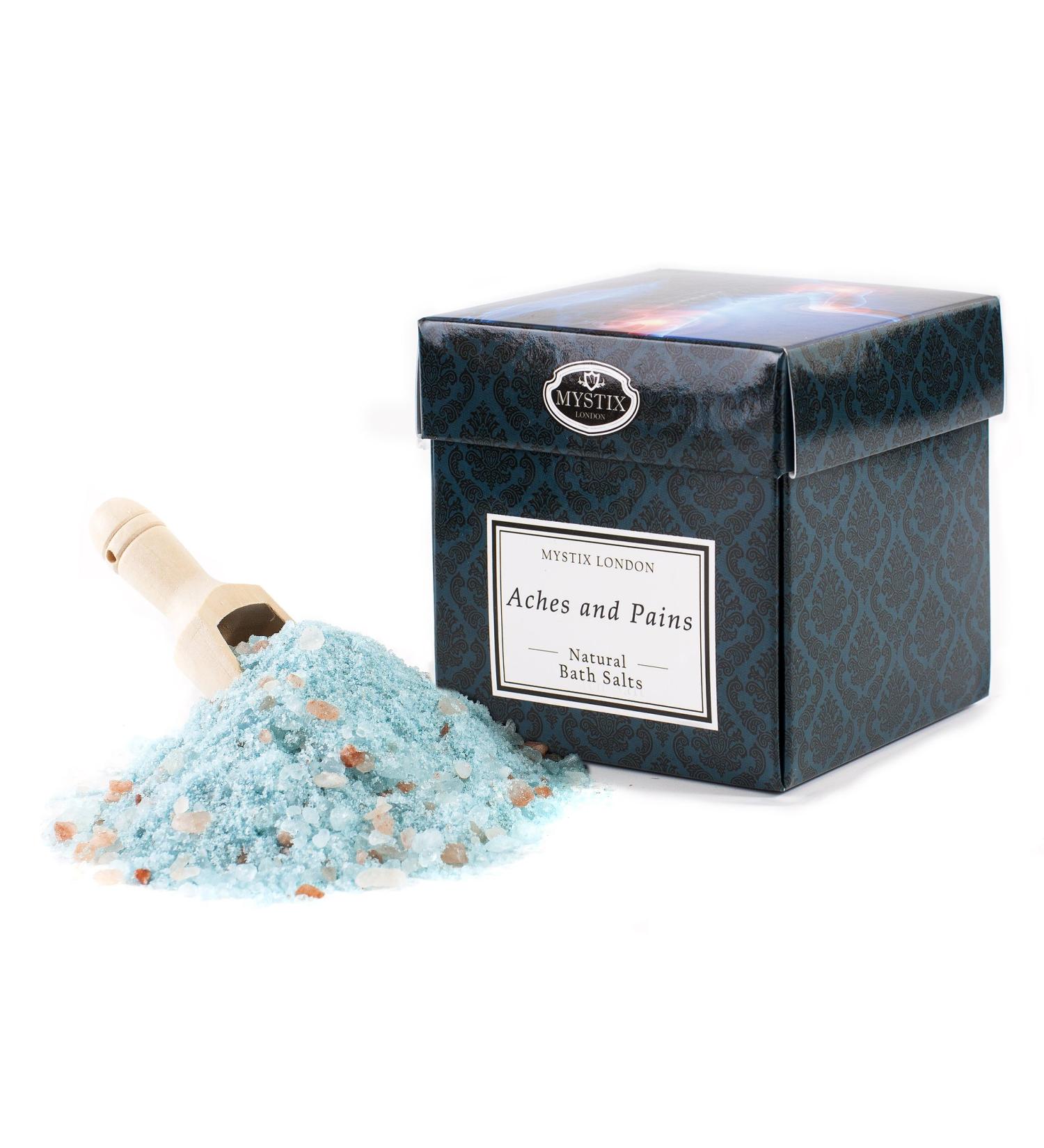 Mystix London Aches & Pains Bath Salts - 350g for Relaxation & Relief | International Shipping - Buy Online on GoSupps.com