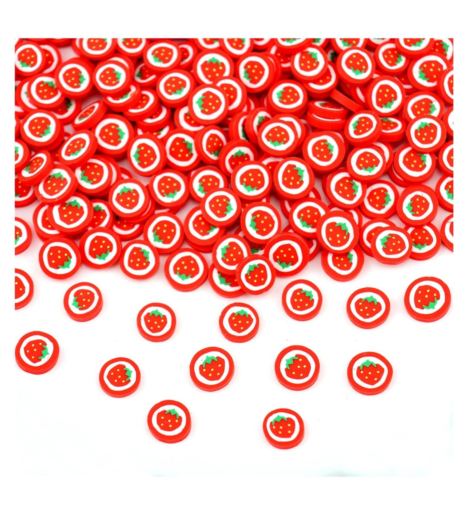 RT 10g DIY Strawberry Slime Slices Addition Charms Fluffy Slime Supplies Polymer Clear Soft Clay Sprinkles Toys for Childrens Gift Y420 (Color : Strawberry 10g) - Buy Online on GoSupps.com