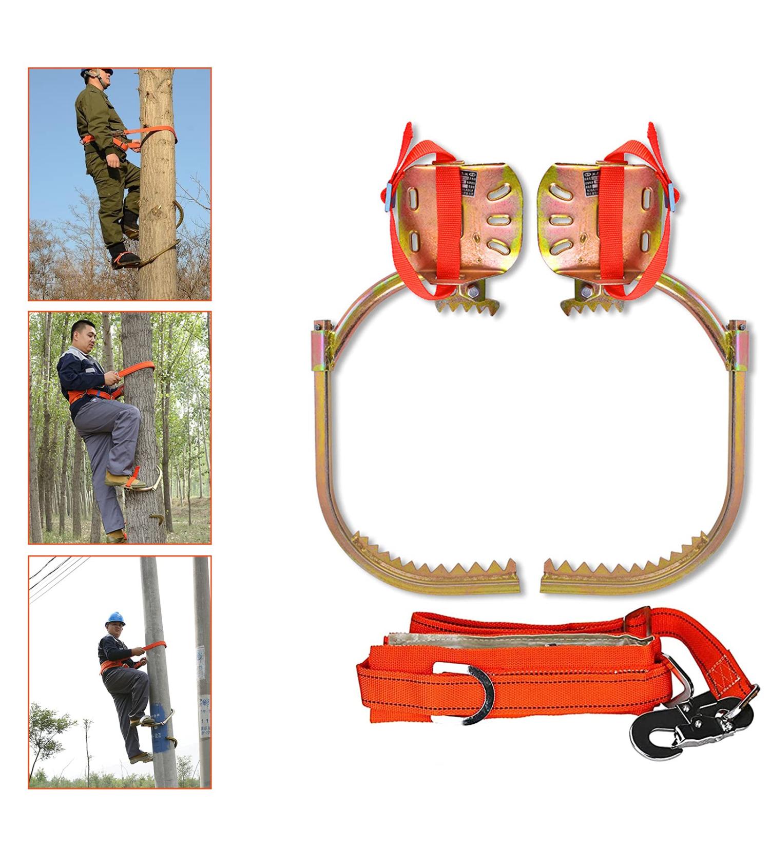 Ururcheers Tree Climbing Spike Set - Includes Seat Belt | Climbing Equipment for Indoor & Outdoor Sports | Ideal for Fruit Picking - Buy Online on GoSupps.com