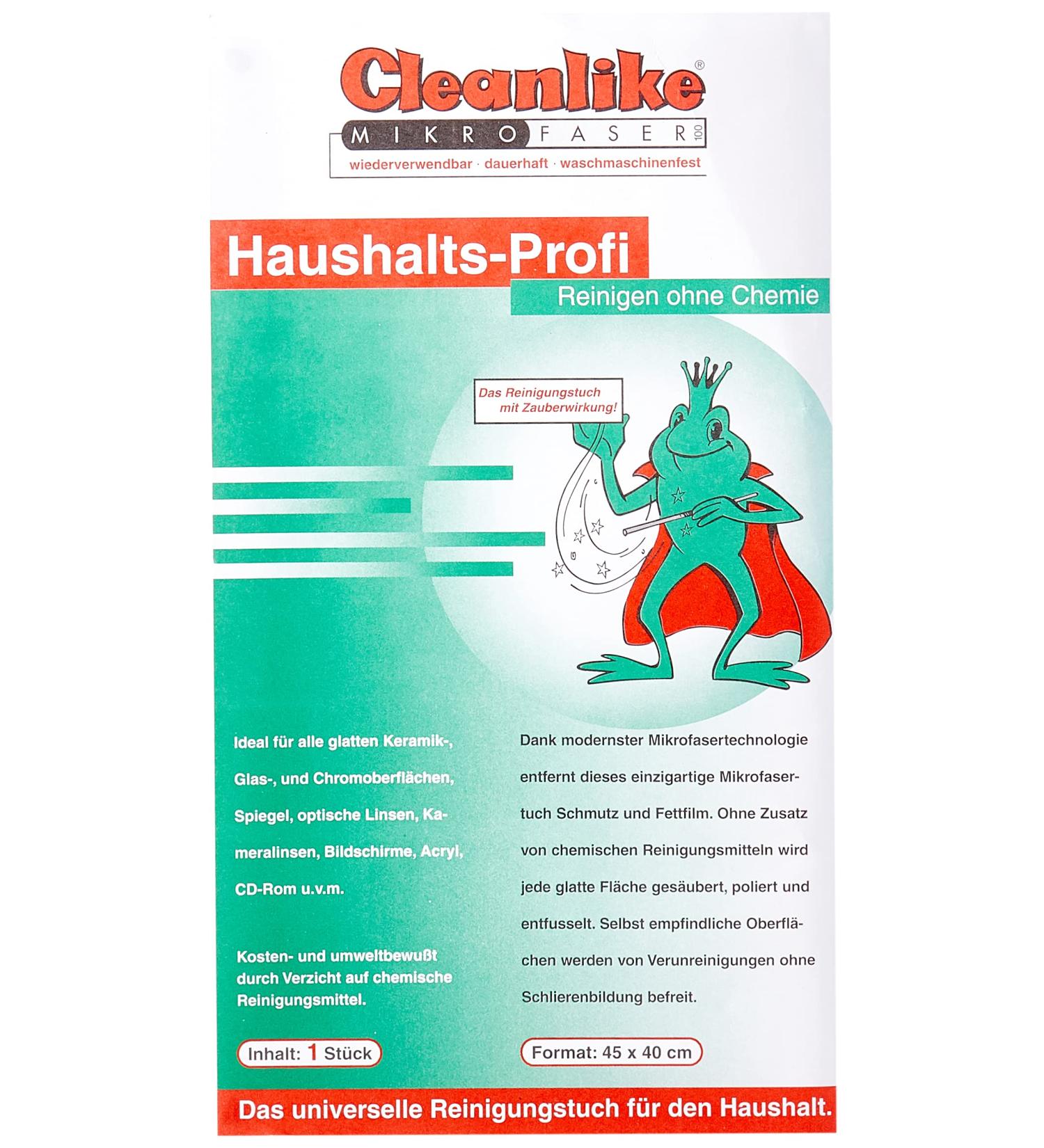 Cleanlike Microfiber Cleaning Cloth - 45x40 cm for Streak-Free Shine | Ideal for Home & Car care - International Shipping Available - Buy Online on GoSupps.com