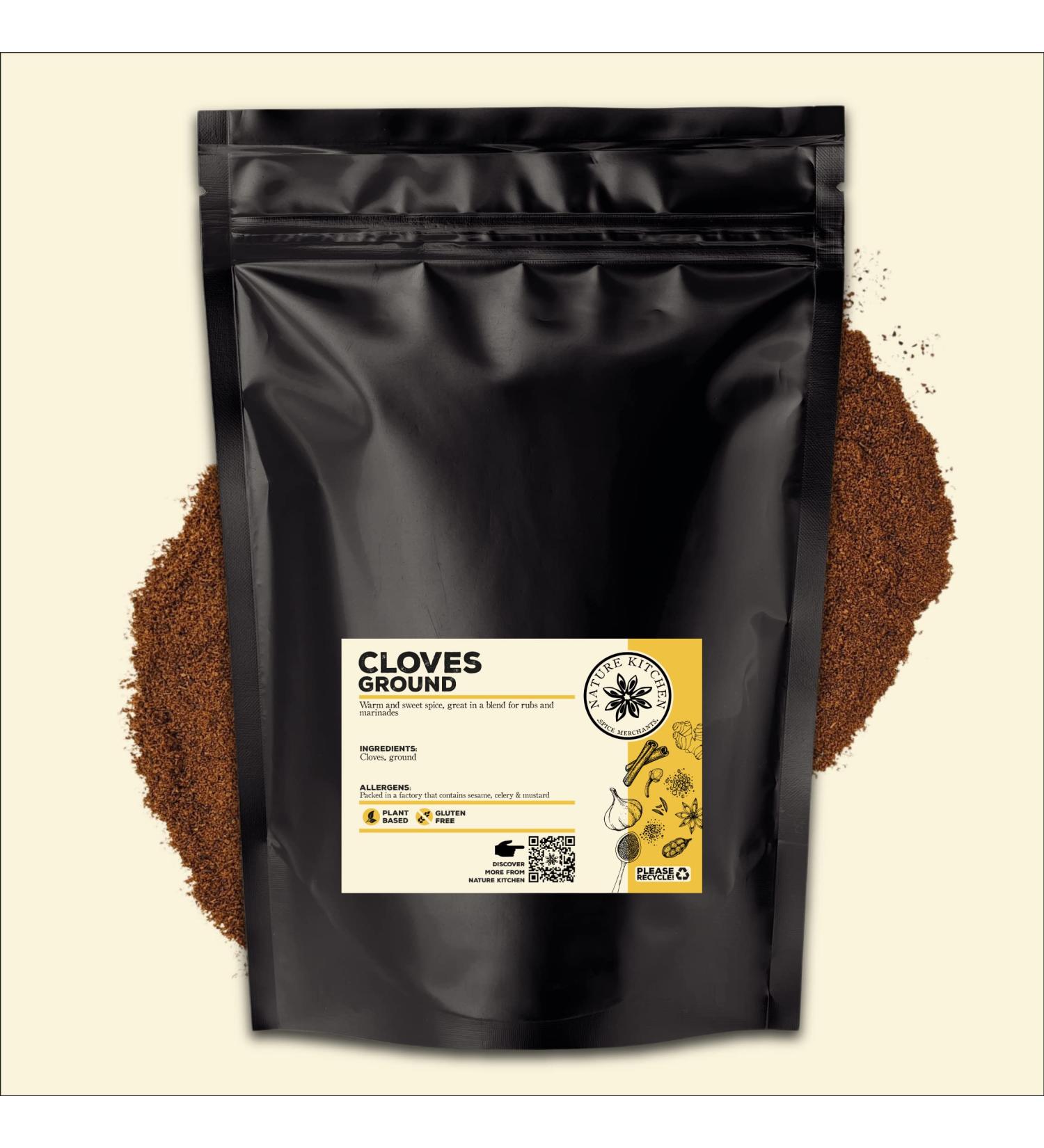 Nature Kitchen Cloves Ground 500G - Gluten-Free & Vegan Seasoning Blend for Everyday Cooking - Perfect for Marinades, Sauces, Frying, Baking, Grilling - Buy Online on GoSupps.com