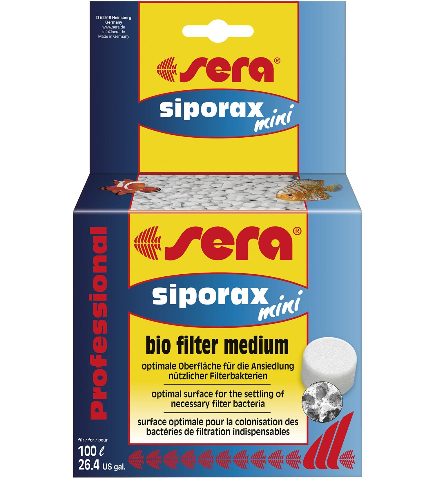 sera siporax mini Professional 500 ml (130 g) - high performance filter medium especially for smaller aquariums 130g Single