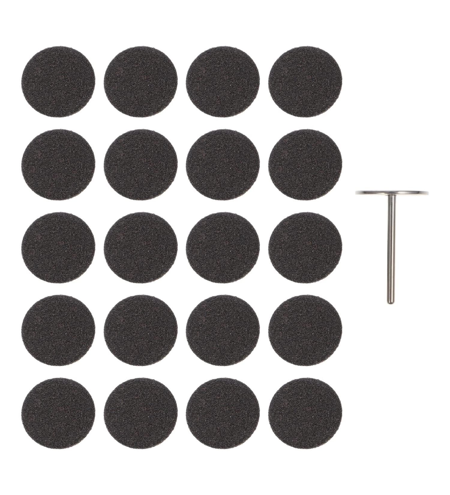 Lurrose Nail Polishing Leaves Set - Metal Replacement Grinding Pads & Sandpaper for Nails - Colorful Footfish Waffle Discs 2x2 cm - Buy Online on GoSupps.com