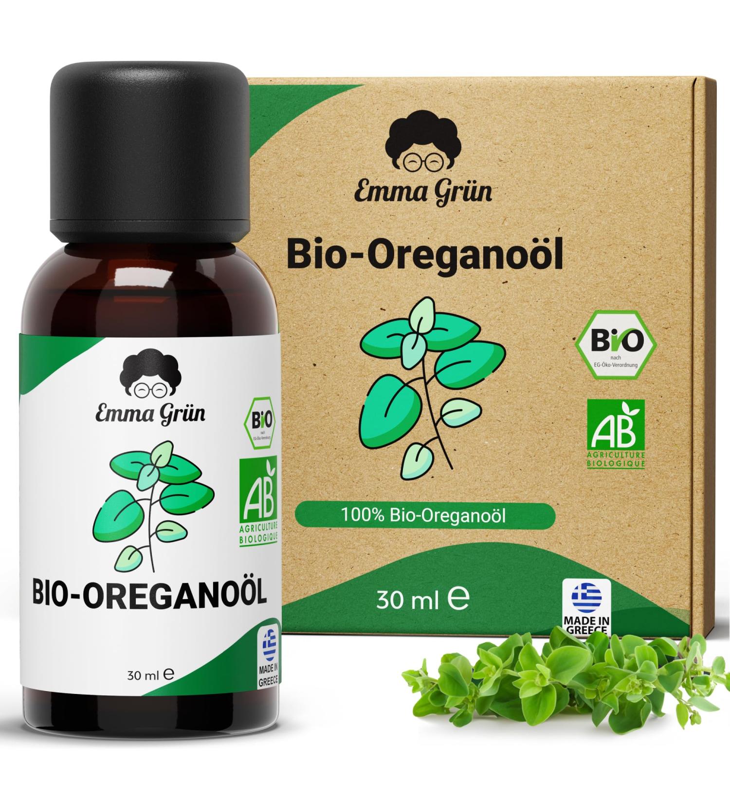 EMMA Gr n Bio Oregano Oil - 100% Pure Essential Oil from Greece | Food Grade & Versatile | Premium Aroma for Health & Wellness - Buy Online on GoSupps.com