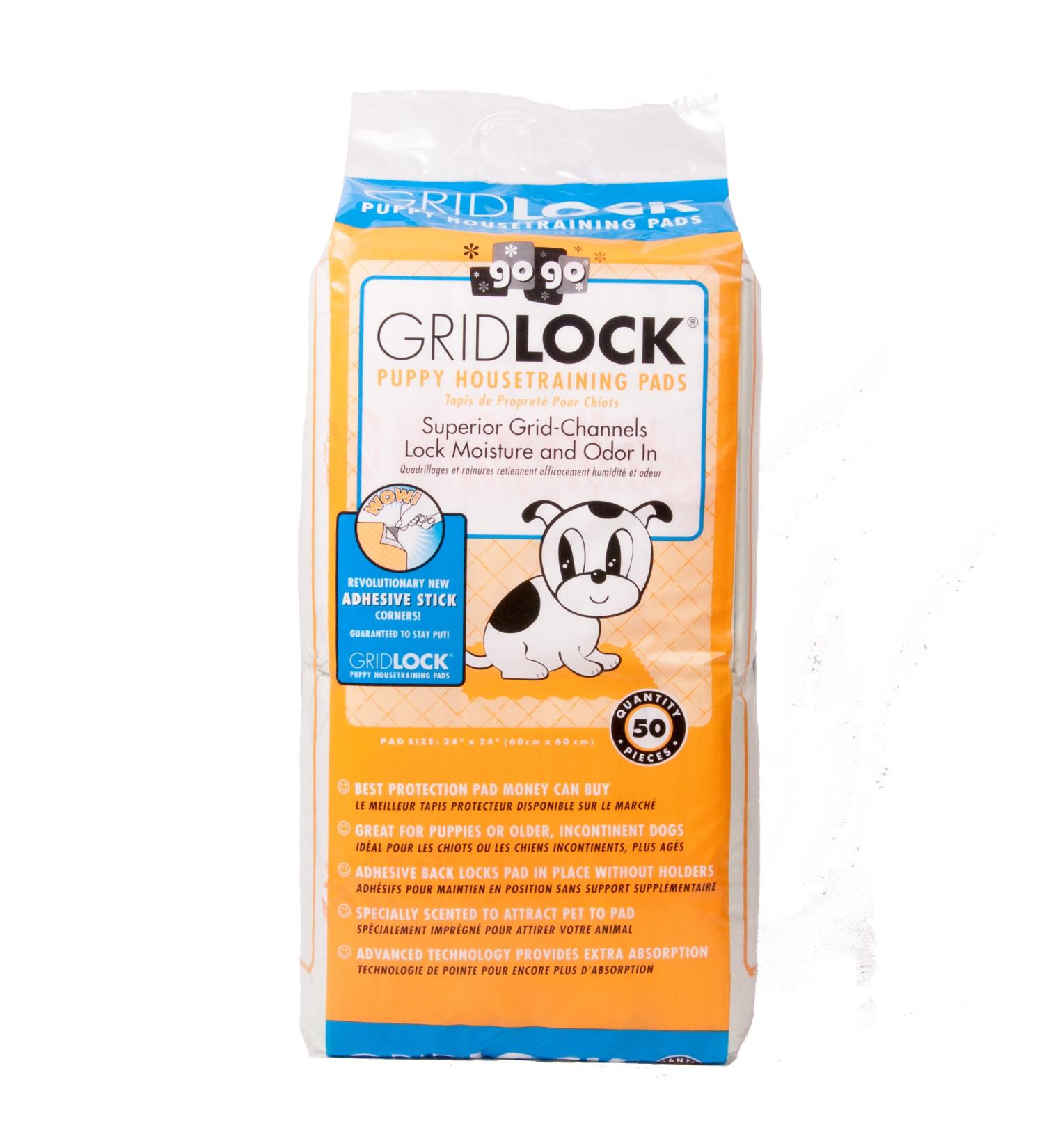 GoGo Pet Sticky Back Gridlock Training Pads - Convenient Training Solution - Buy Online on GoSupps.com