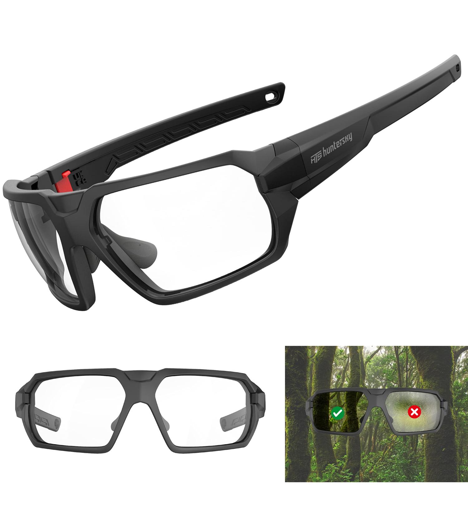 HUNTERSKY Tactical Shooting Glasses | Military Grade Ballistic Protection | Anti-fog Paintball Goggles - Buy Online on GoSupps.com
