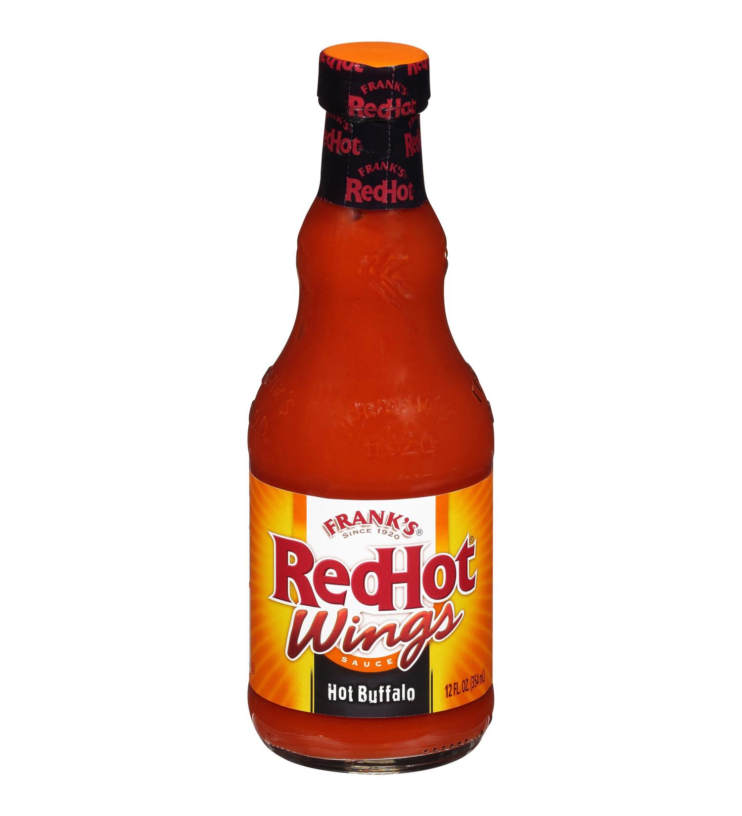Frank's RedHot Hot Buffalo Wings Hot Sauce 12 fl oz - Pack of 1 - Buy Online on GoSupps.com