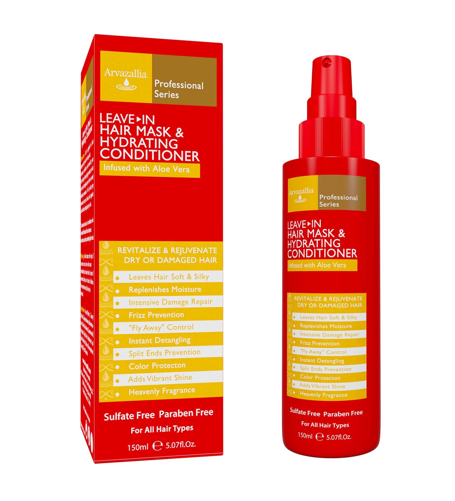 Arvazallia Leave-in Hair Mask and Hydrating Conditioner Spray for Dry or Damaged Hair - Buy Online on GoSupps.com