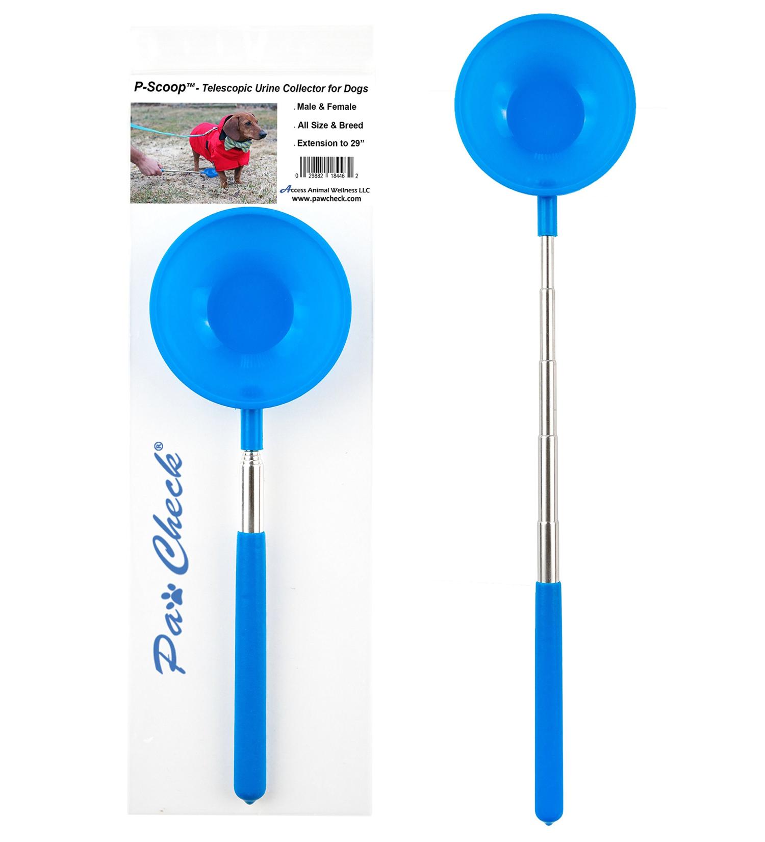 PawCheck P-Scoop Dog Urine Collector - Telescopic Urine Catcher | Extends to 29 - Buy Online on GoSupps.com