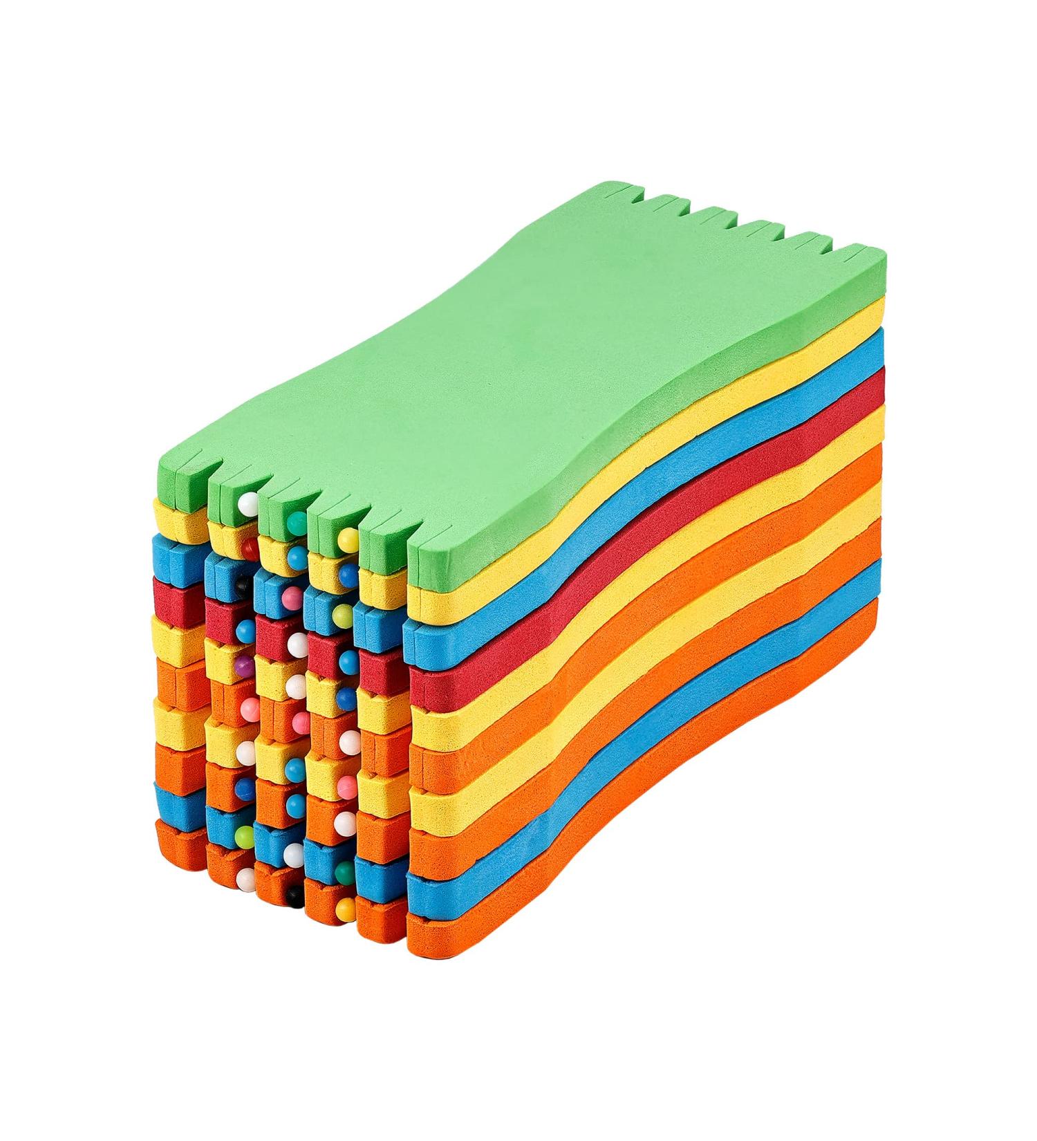 SAMSFX Fishing Leader Line Holder Foam Board with Snelled Hook Keeper - 10 Pack with Retaining Pins | 14x6cm | Accessories Included - Buy Online on GoSupps.com