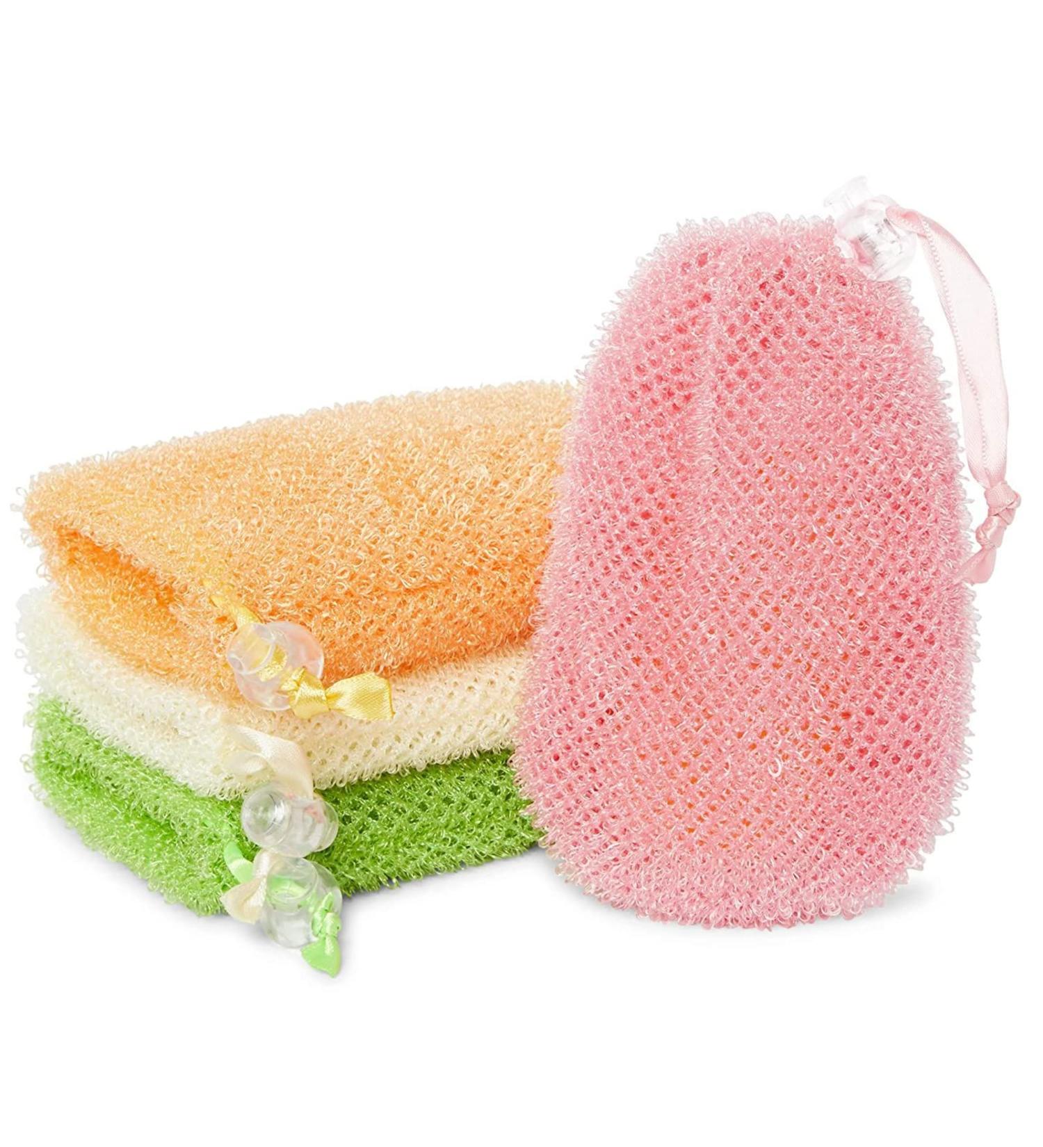 Juvale Soap Exfoliating Bag 4 Pack - 3.5 x 6 Inches - Shower Essential in 4 Colors - Buy Online on GoSupps.com