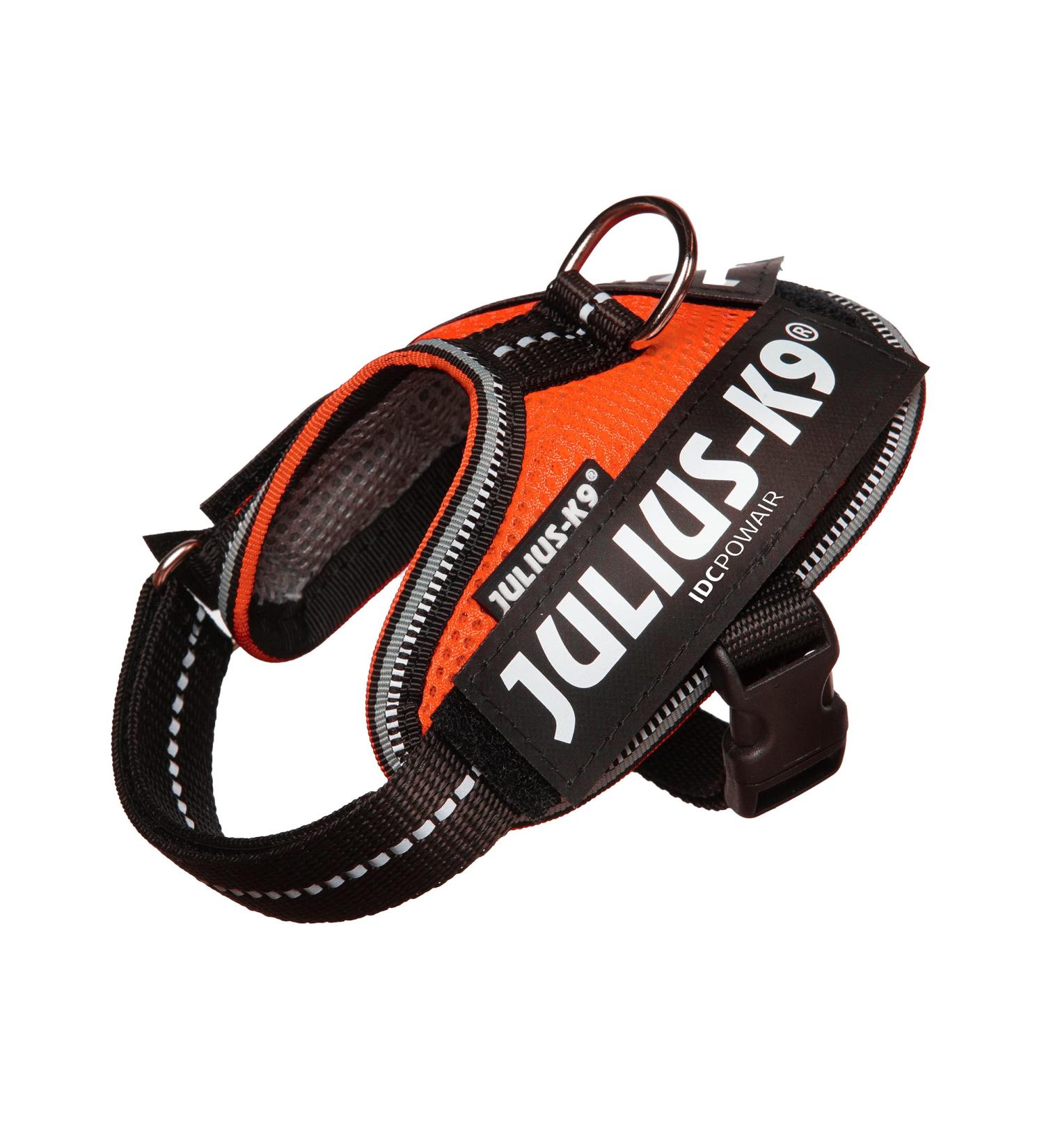 JULIUS K-9 IDC Powair Dog Harness 3XS/Baby 1 - Lightweight Durable Orange - Ideal for Small Dogs - International Shipping Available - Buy Online on GoSupps.com
